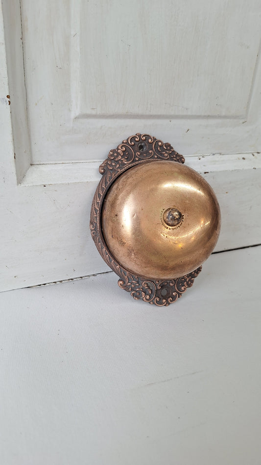 Antique Mechanical Doorbell, Twist Handle Style Door Bell Ringer