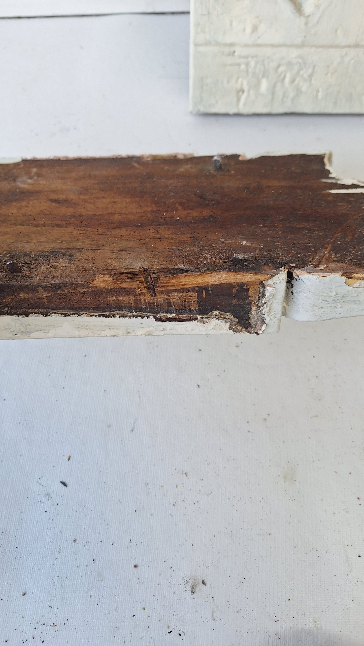 Pair of Carved Plinth Blocks, Salvaged Wood Base Trim Moldings