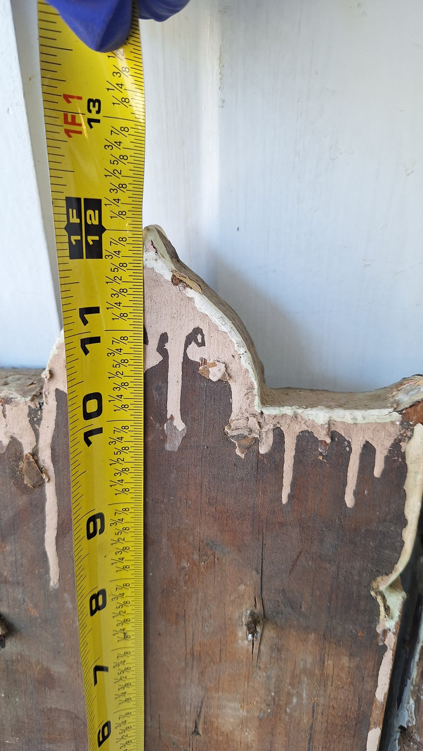 Pair of Carved Plinth Blocks, Salvaged Wood Base Trim Moldings