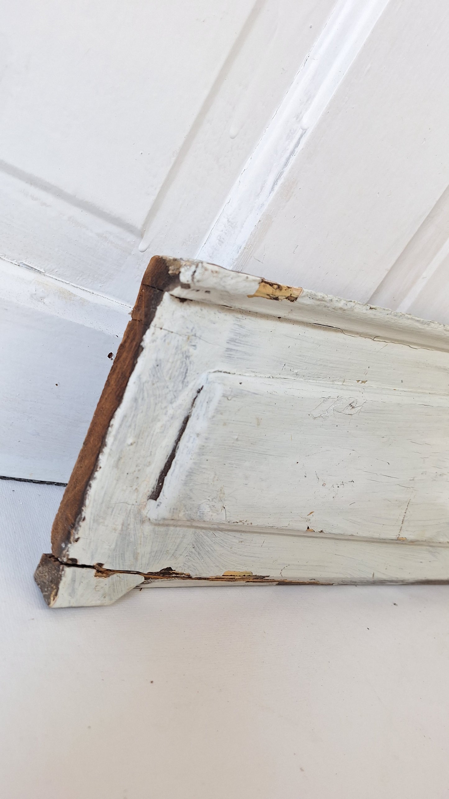 Ornate Door Pediment, Antique Carved Wood Doorway Header