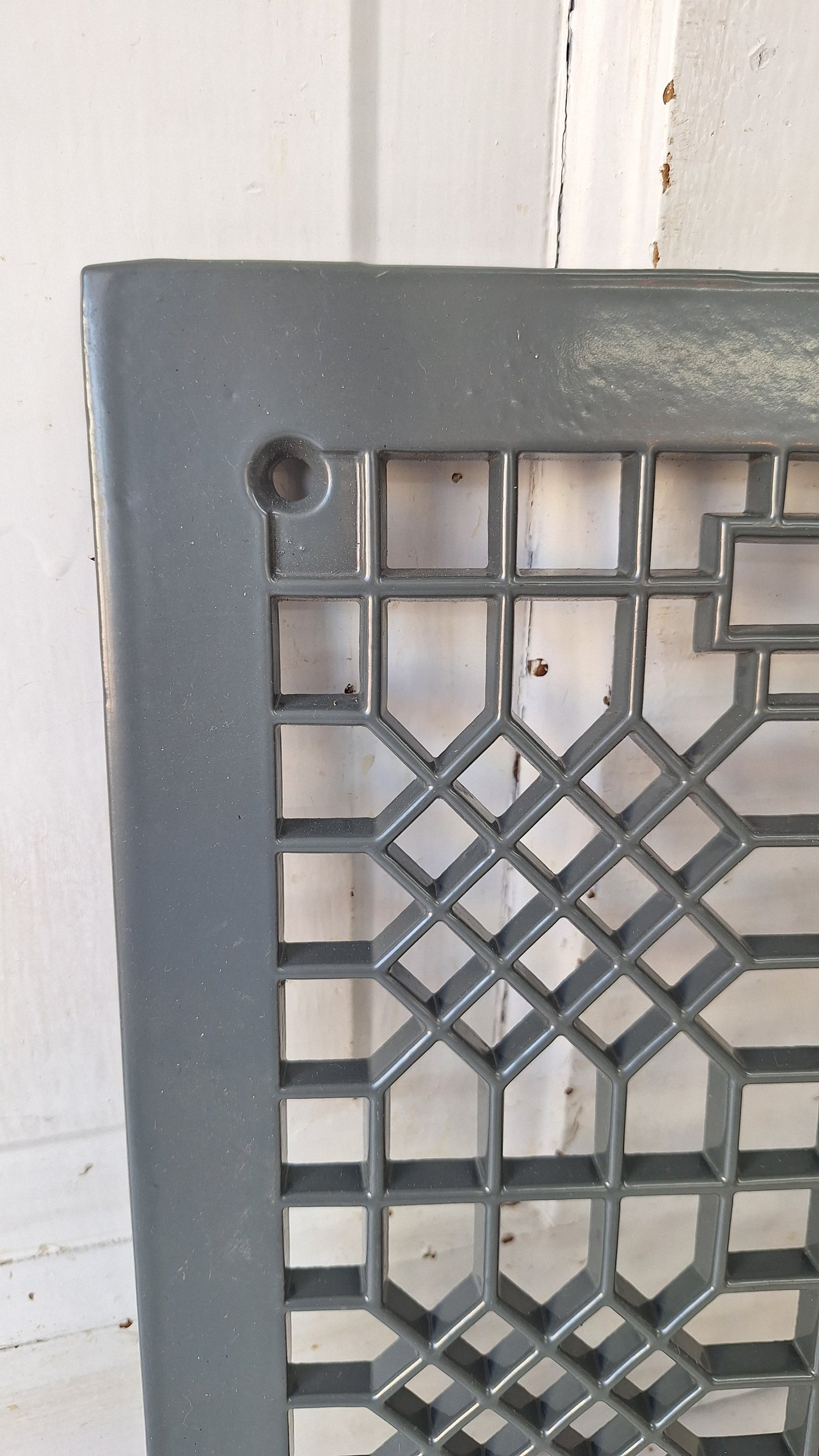 12 x 10 Lattice Cast Iron Floor Grate, Register Vent Cover