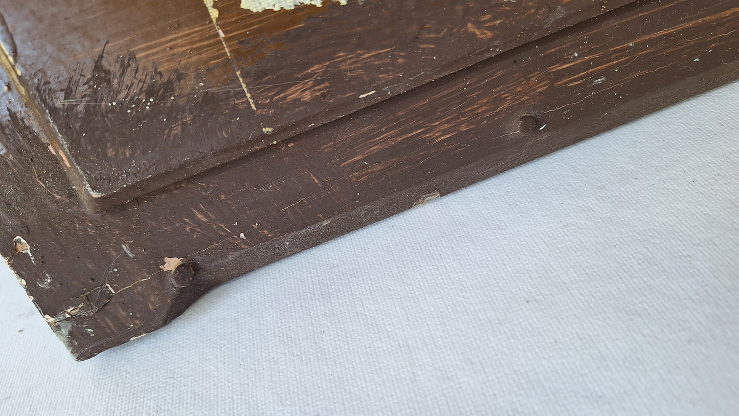 Antique Door Pediment, Carved Wood Doorway Header