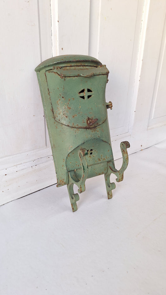 Vintage Cast Iron Mailbox, Old House Mail Box