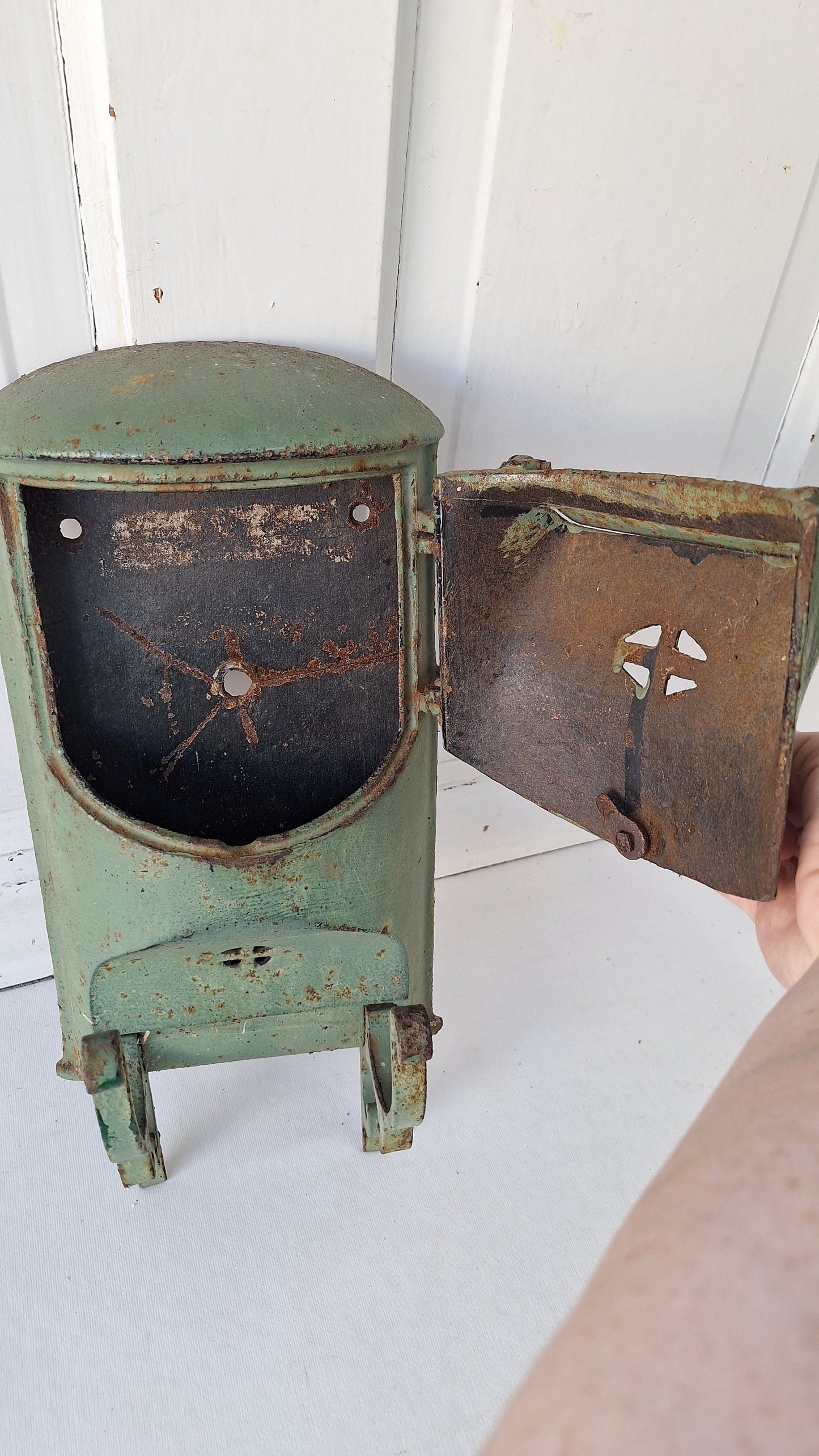 Vintage Cast Iron Mailbox, Old House Mail Box