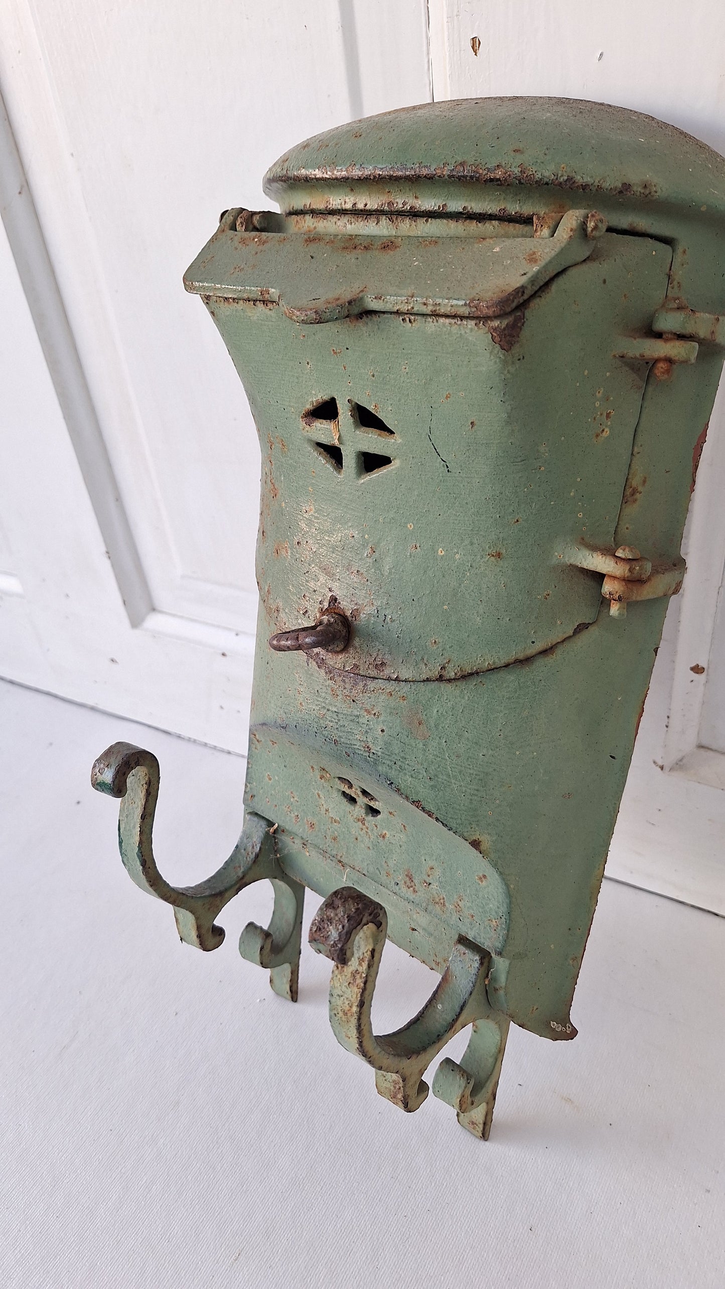 Vintage Cast Iron Mailbox, Old House Mail Box