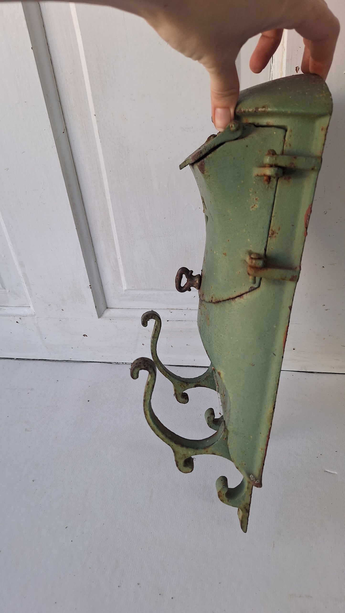 Vintage Cast Iron Mailbox, Old House Mail Box