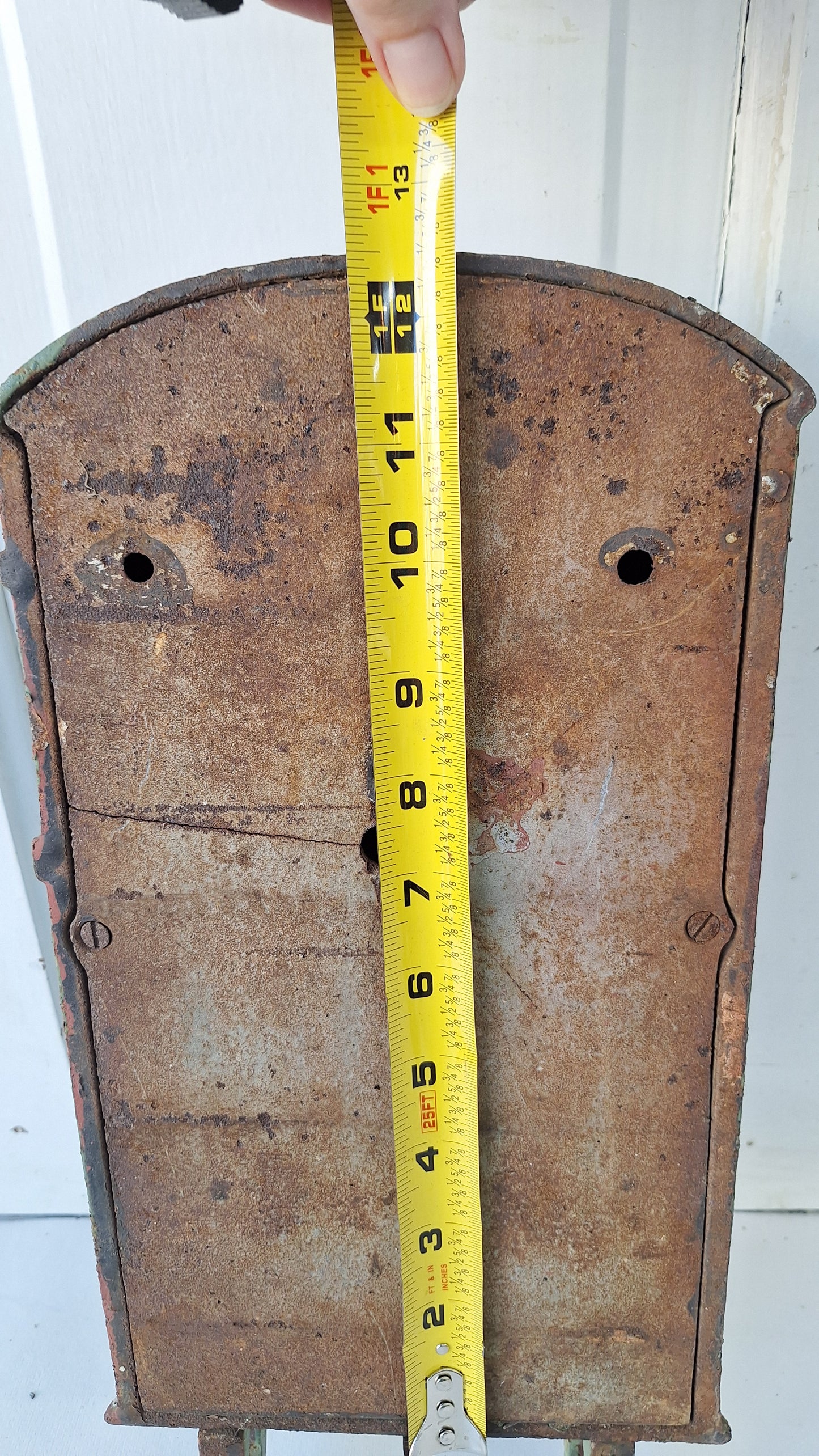 Vintage Cast Iron Mailbox, Old House Mail Box