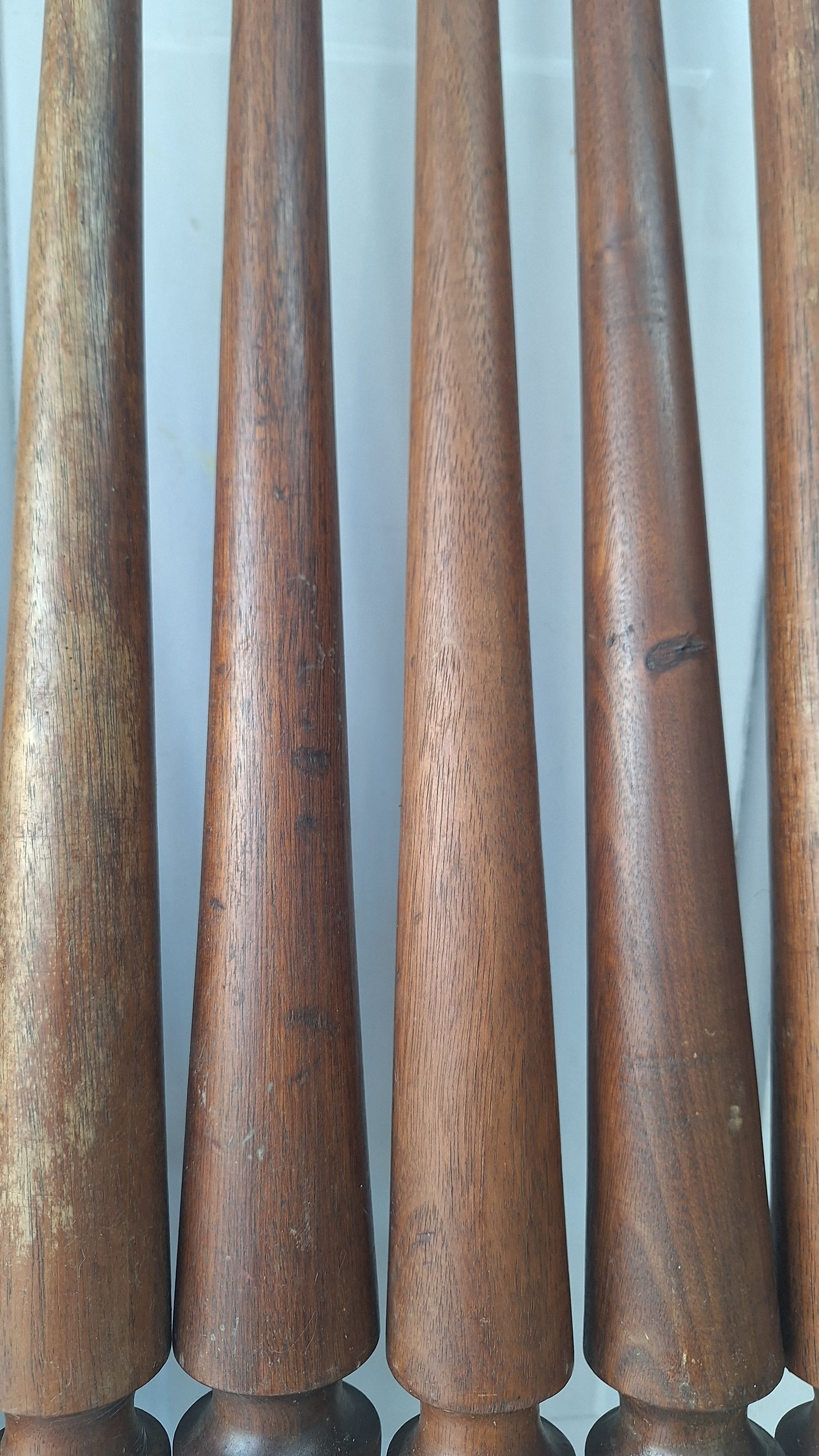 14 Antique Staircase Spindles, Wooden Stair Rail Balusters