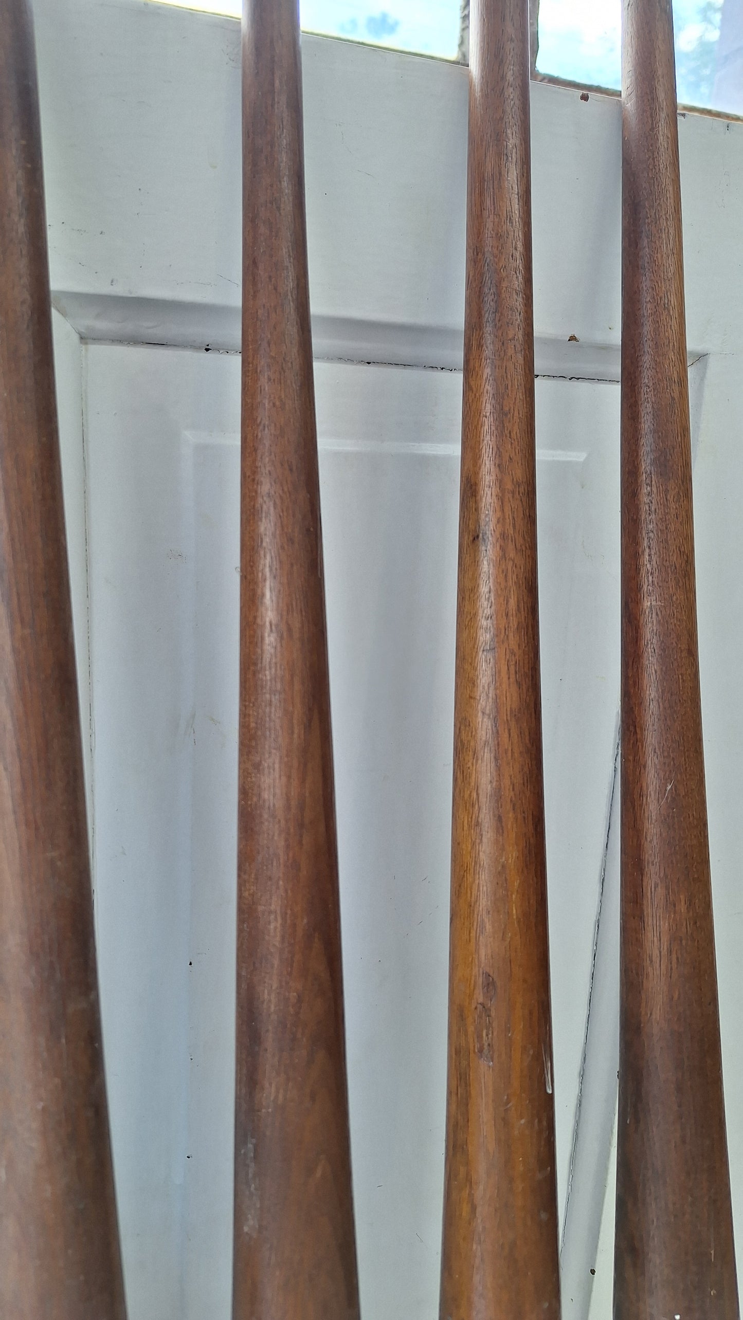 8 Antique Staircase Spindles, Wooden Stair Rail Balusters