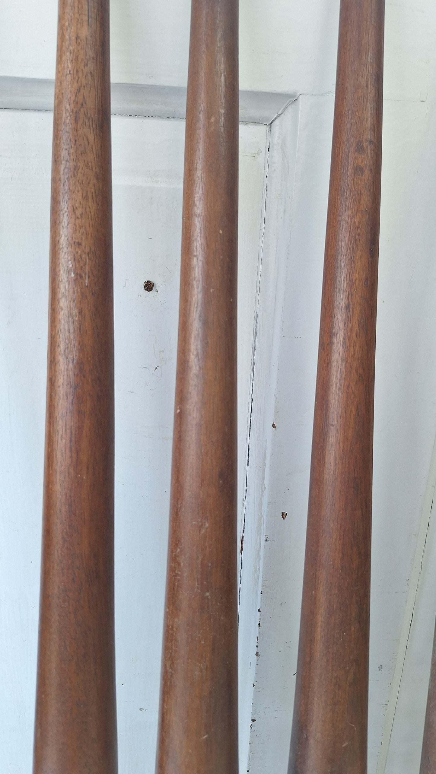 8 Antique Staircase Spindles, Wooden Stair Rail Balusters