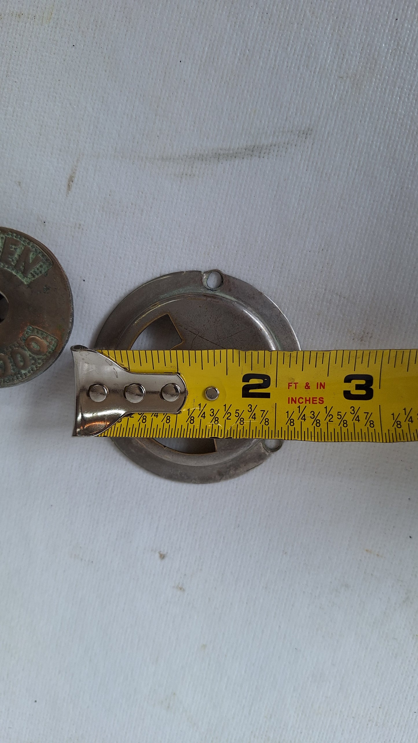 Vintage Occupied Bathroom Door Indicator, Early 1900s Privacy Lock