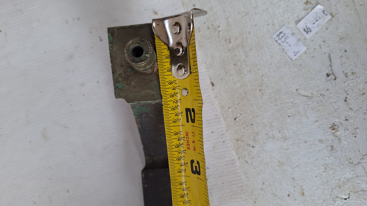 Bronze Commercial Door Pull, Antique Double Push Bar