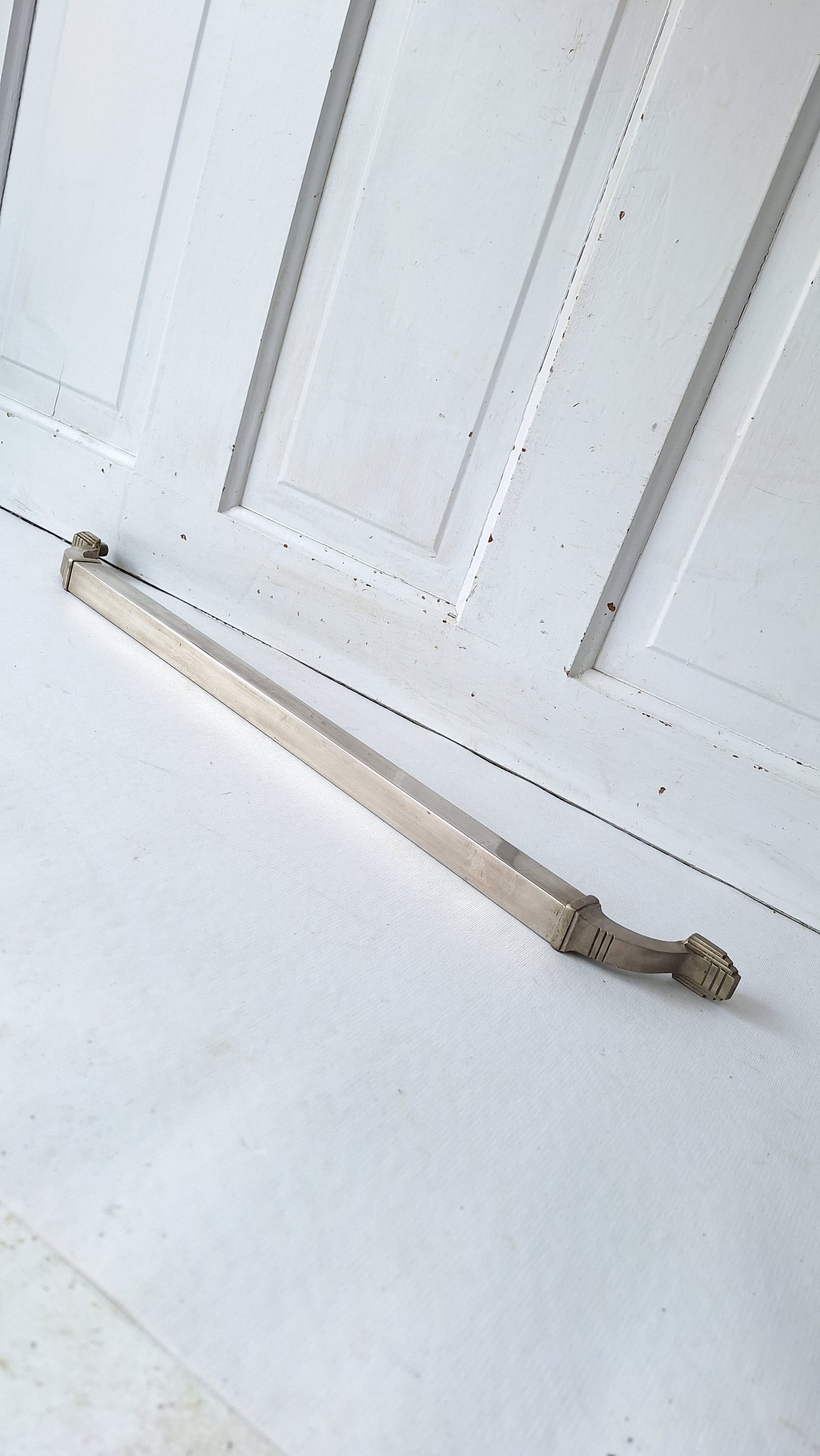 Nickel Plated Commercial Door Pull, Antique Bronze Push Bar