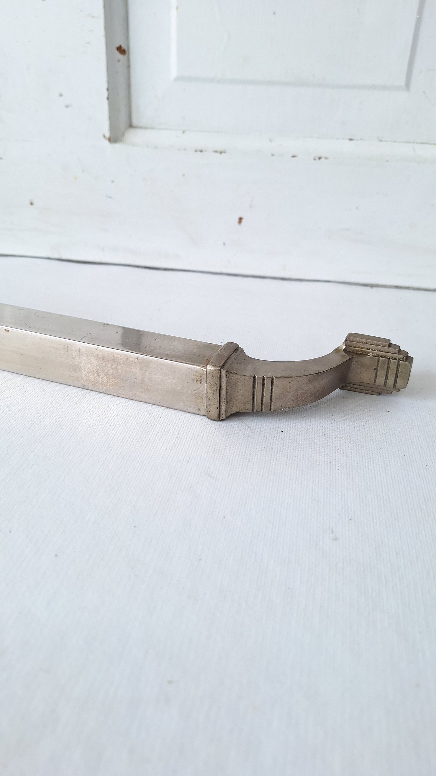 Nickel Plated Commercial Door Pull, Antique Bronze Push Bar
