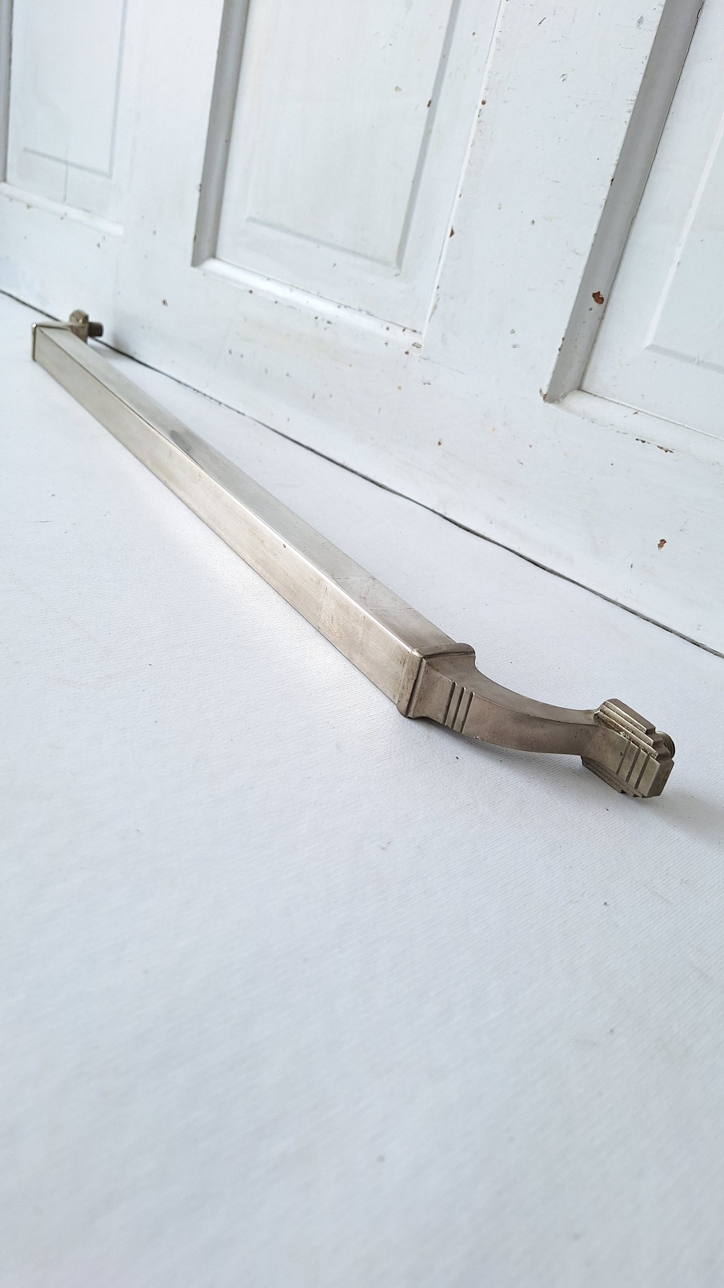 Nickel Plated Commercial Door Pull, Antique Bronze Push Bar