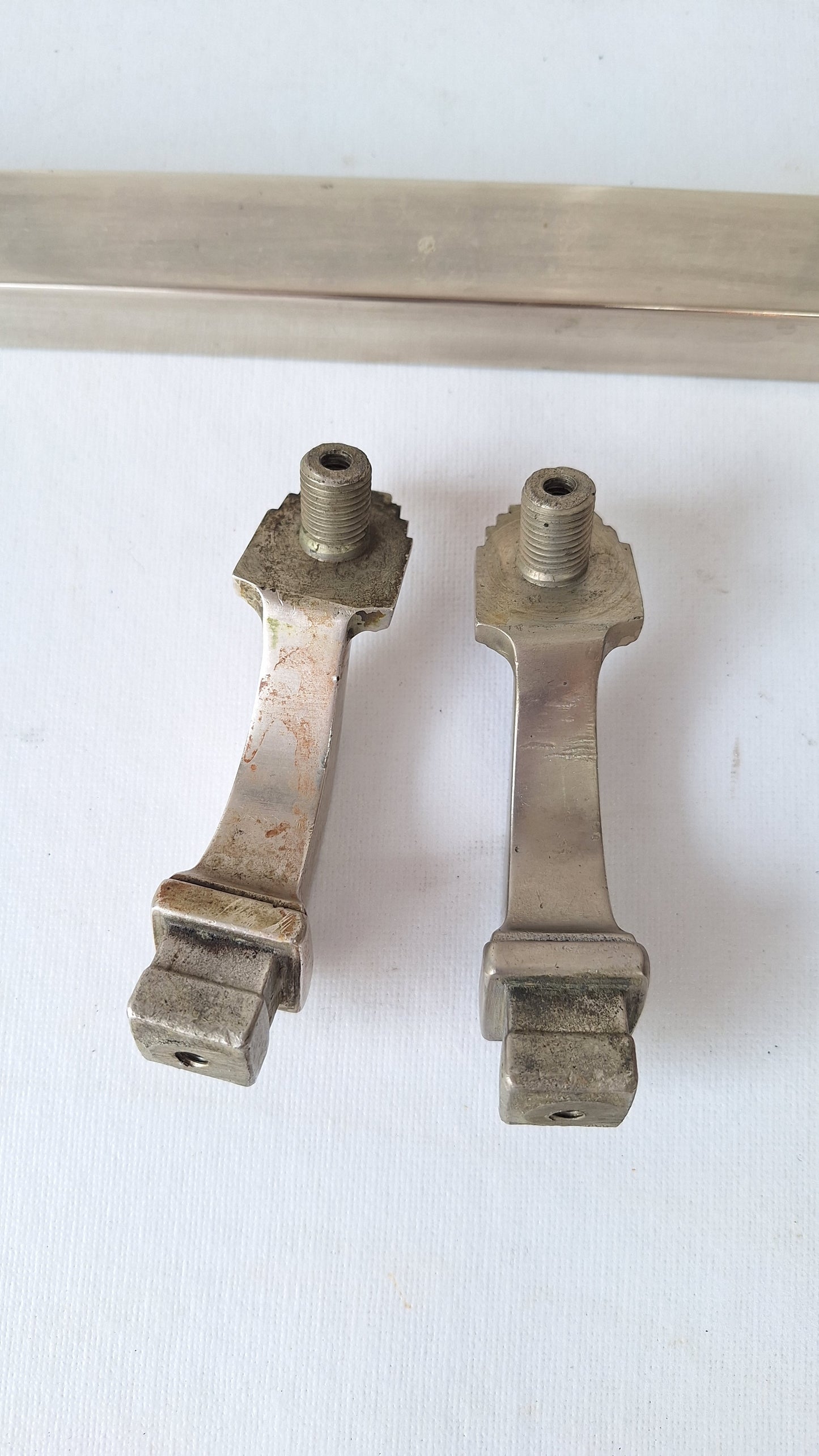 Nickel Plated Commercial Door Pull, Antique Bronze Push Bar