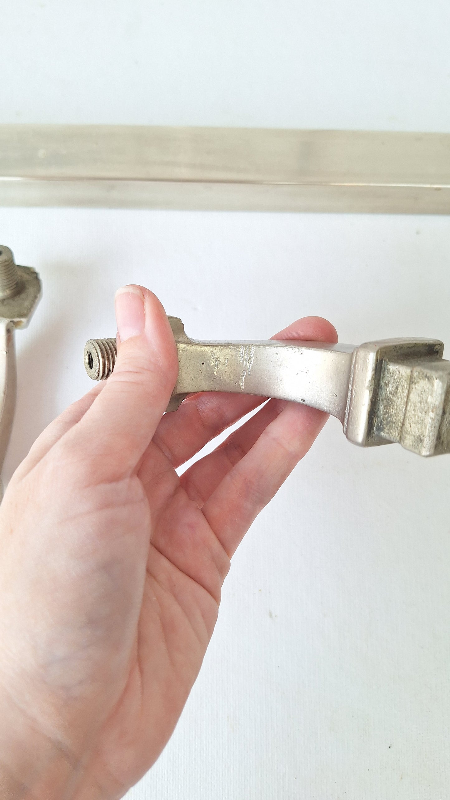 Nickel Plated Commercial Door Pull, Antique Bronze Push Bar