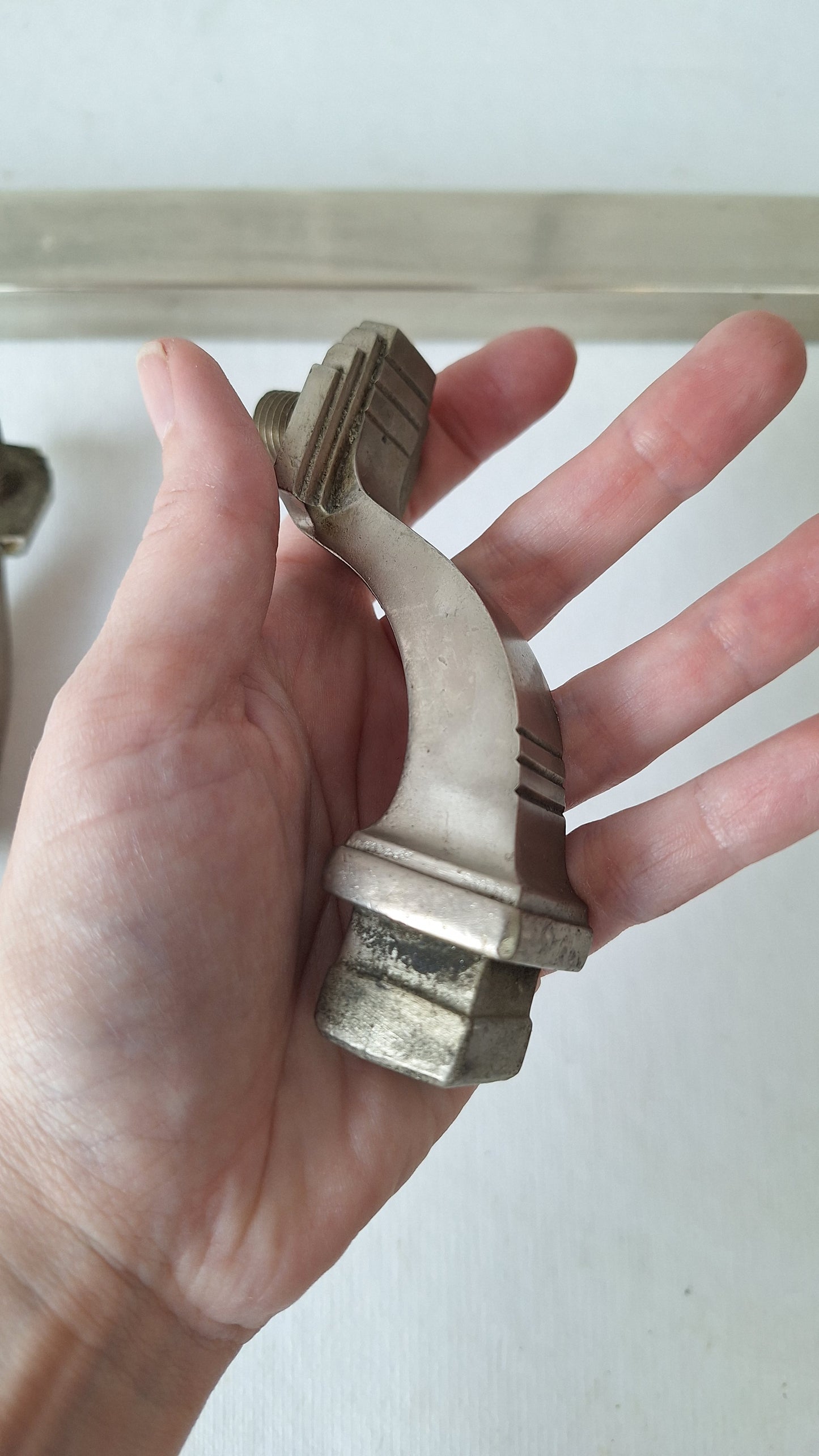 Nickel Plated Commercial Door Pull, Antique Bronze Push Bar