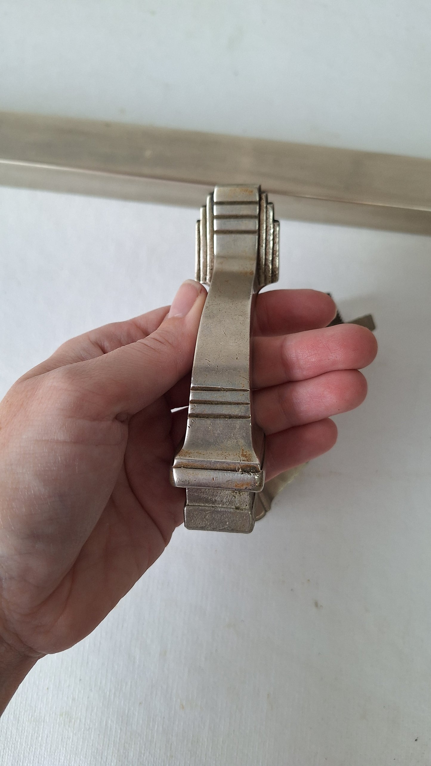 Nickel Plated Commercial Door Pull, Antique Bronze Push Bar