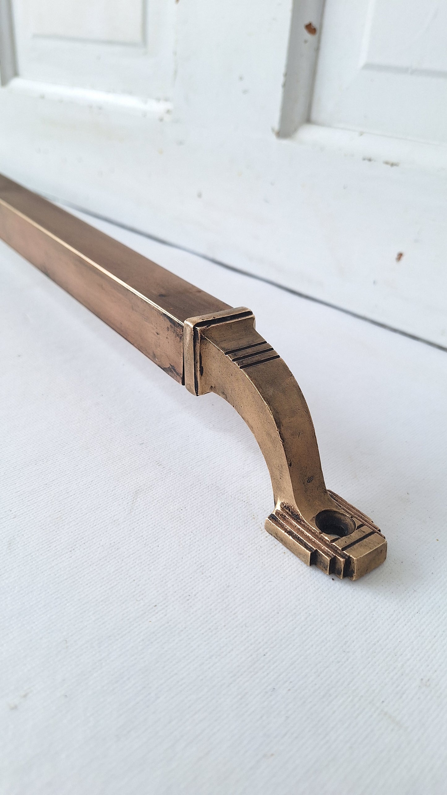 Bronze Commercial Door Pull, Antique Push Bar