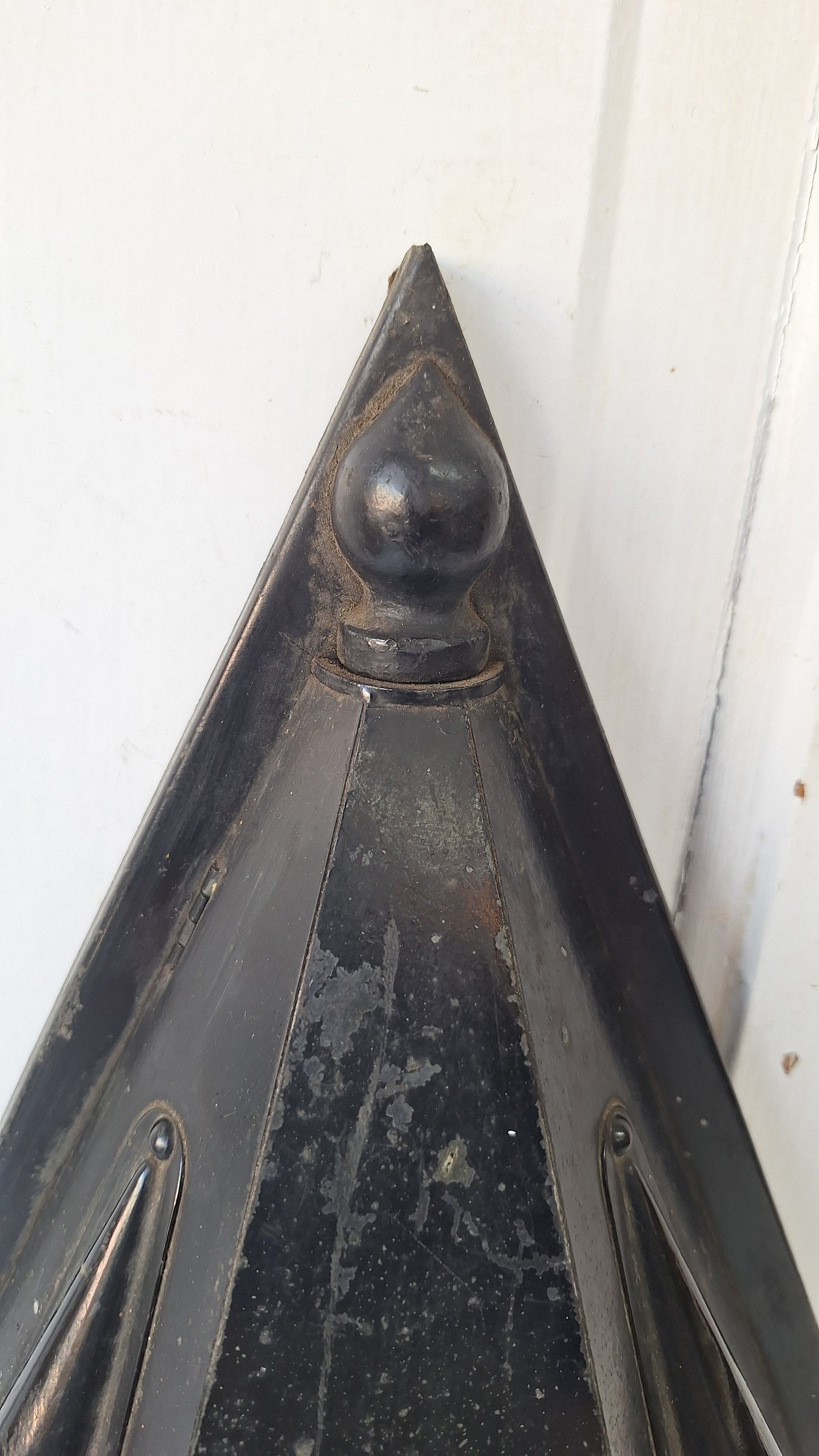 Vintage Craftsman Slag Glass Wall Sconce, Exterior Light