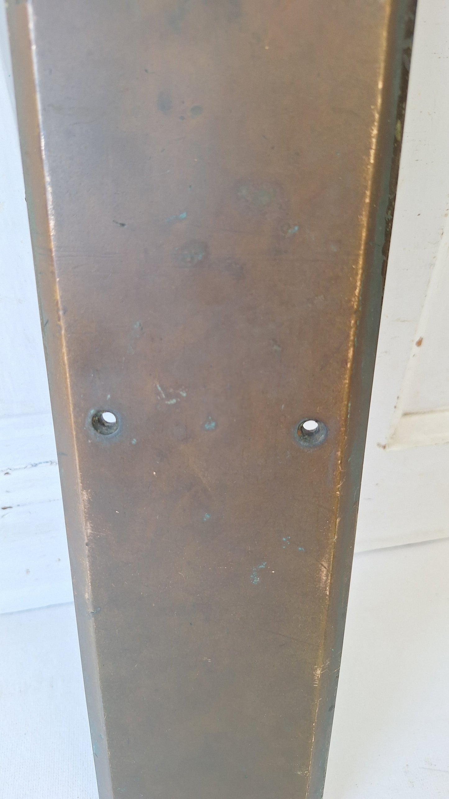 15 x 3 Vintage Door Bronze Push Plate, Vintage Door Push Plate Hardware