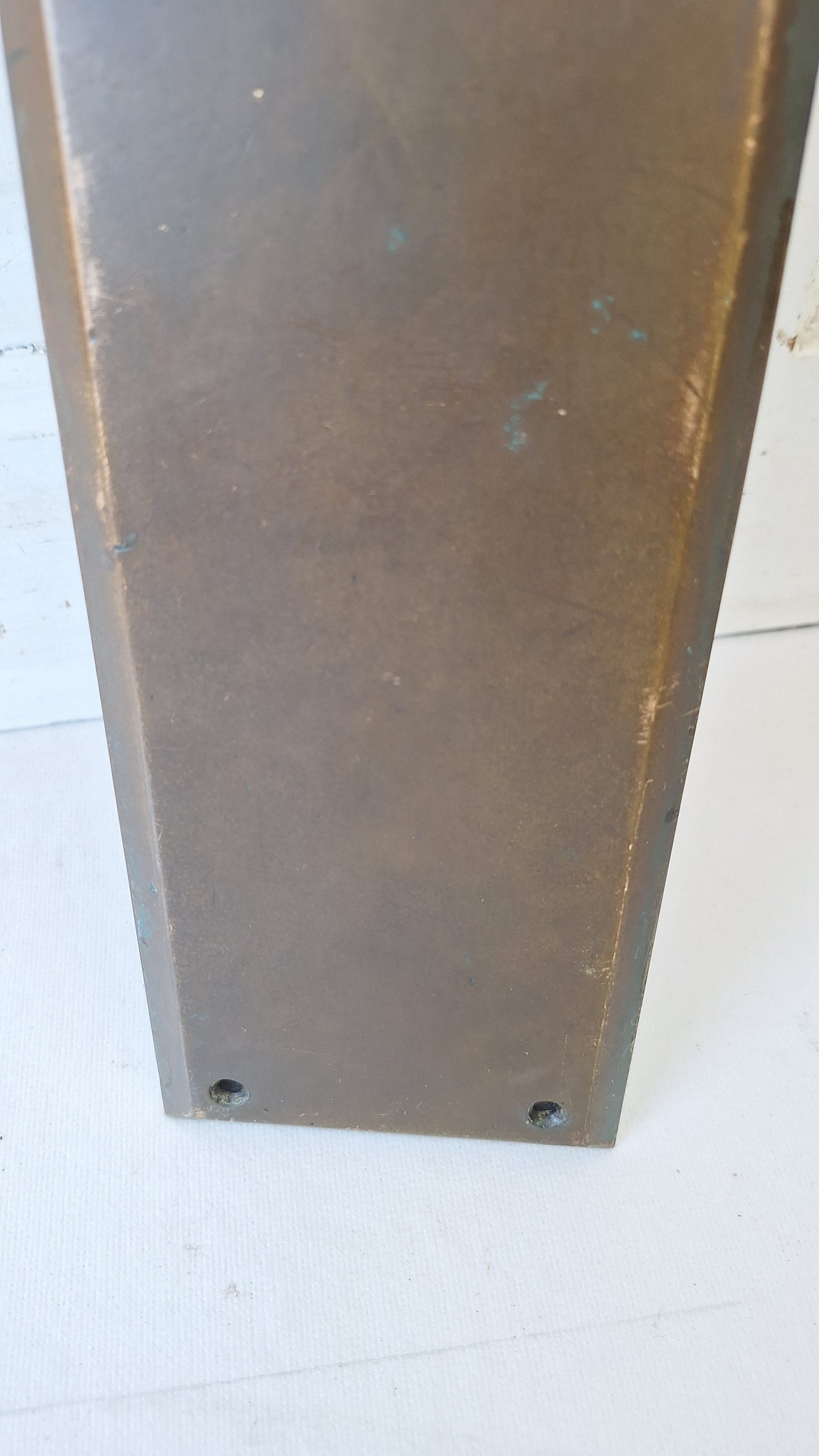 15 x 3 Vintage Door Bronze Push Plate, Vintage Door Push Plate Hardware