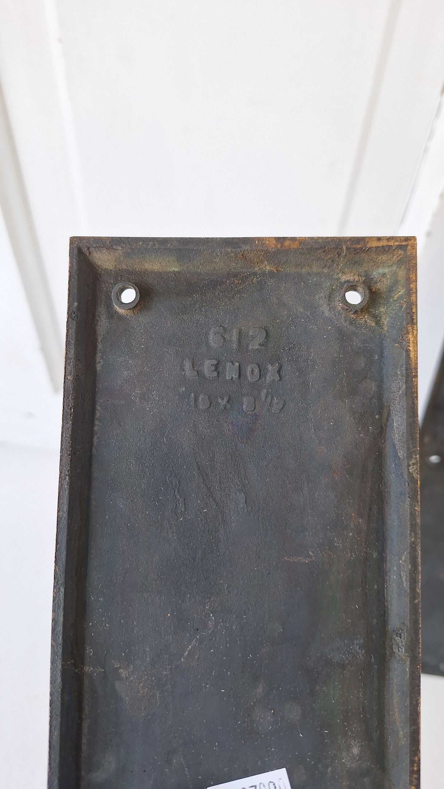 15 x 3 Vintage Door Bronze Push Plate, Vintage Door Push Plate Hardware