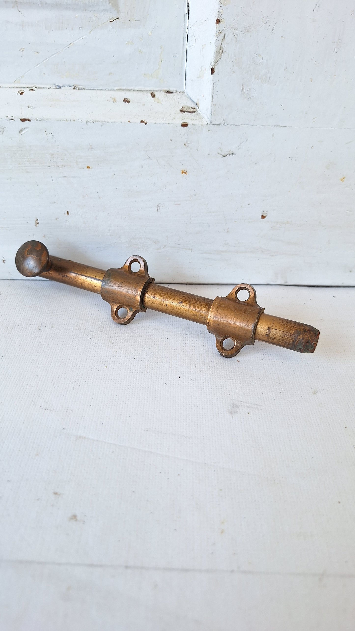 Short Antique French Door Slide Bolt, Iron Slide Bolt Locks for Double Doors