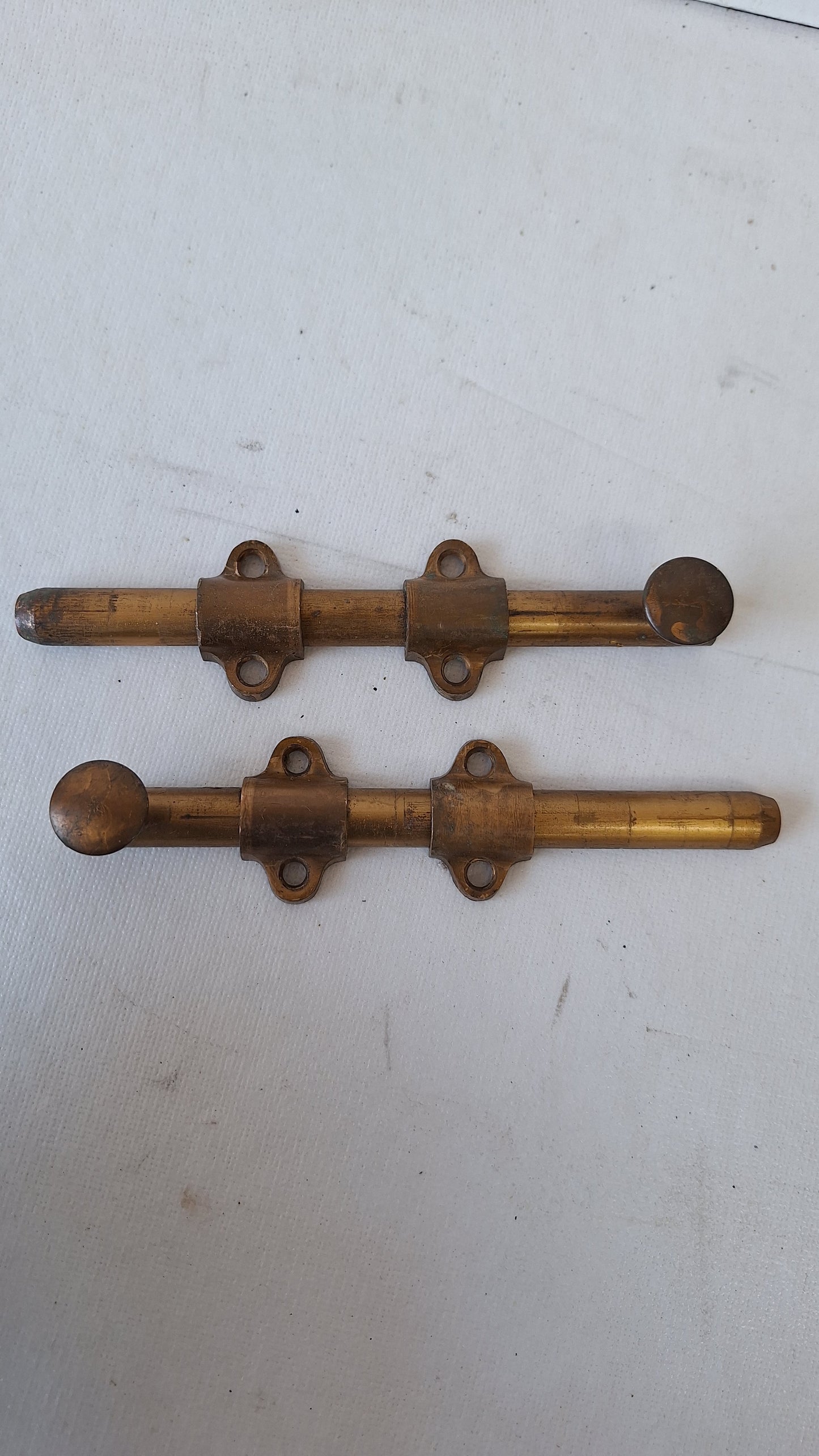 Short Antique French Door Slide Bolt, Iron Slide Bolt Locks for Double Doors