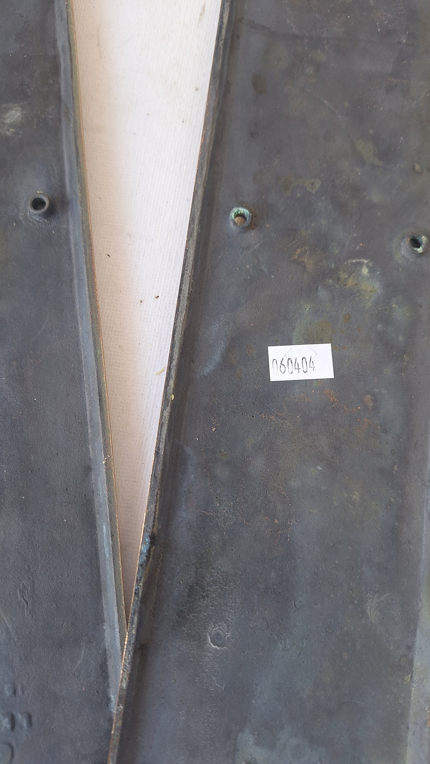 Russwin Push Plate Set for Swinging Doors, Cast Iron Vintage Push Plates