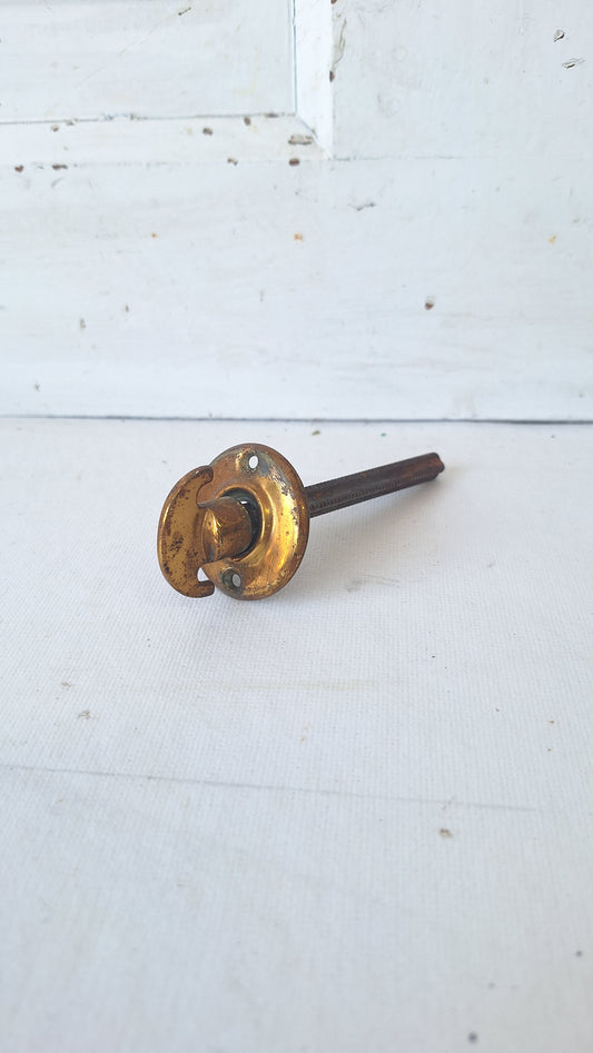 Antique Brass Closet Lever Handle with Spindle