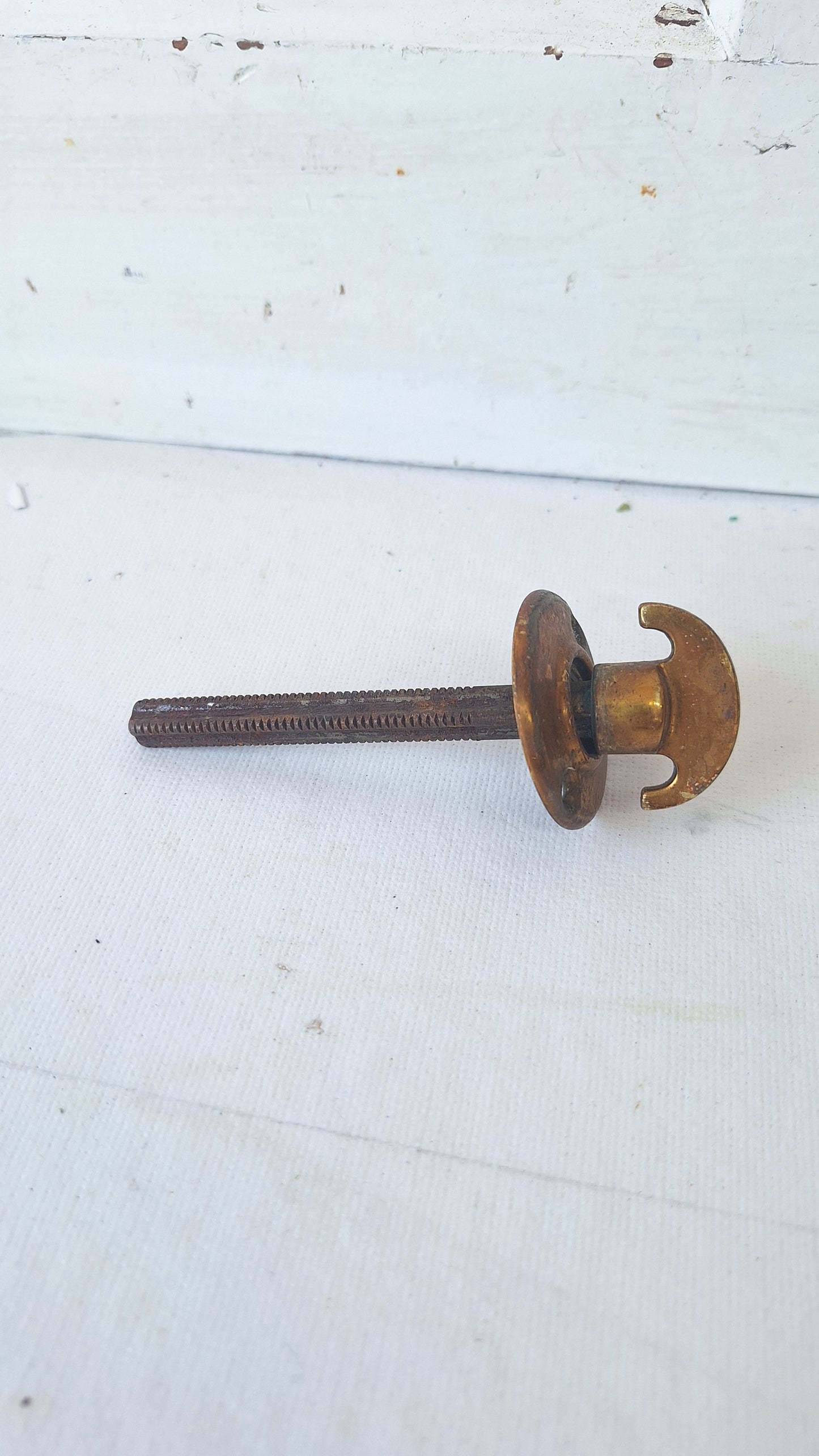 Antique Brass Closet Lever Handle with Spindle