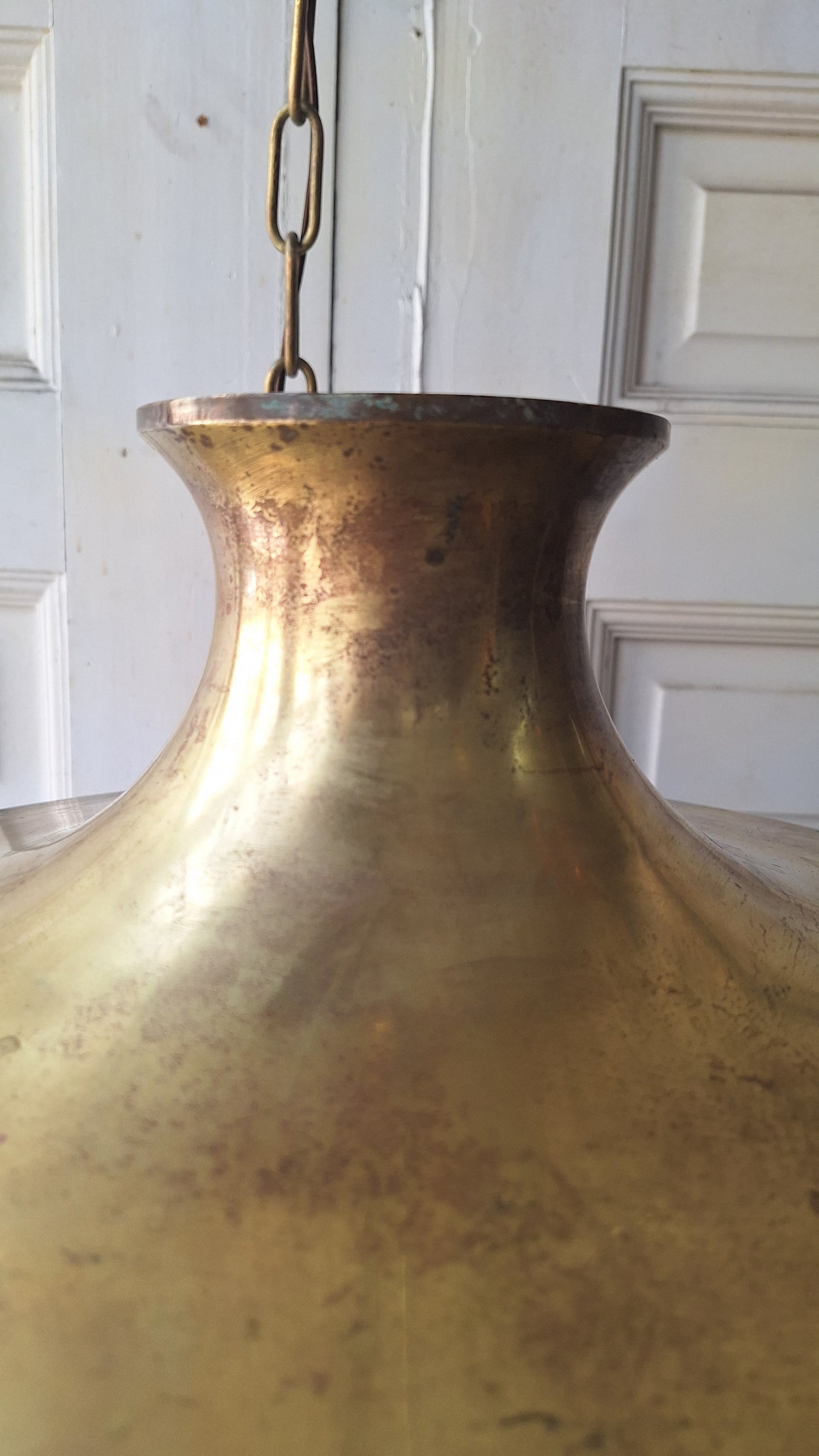 Victorian Molded Glass Bowl Chandelier: Frosted White Hanging Light
