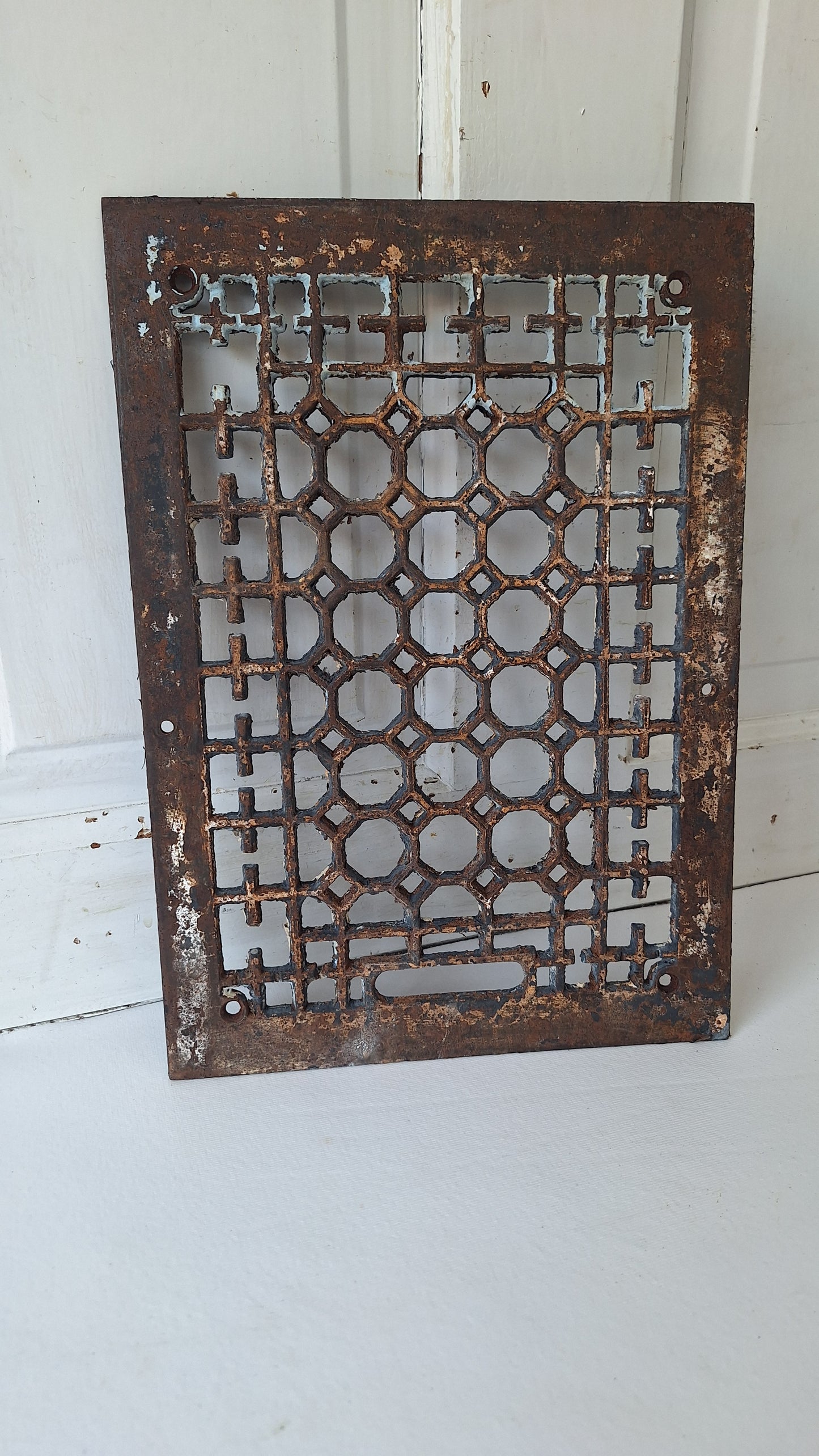 10 x 14 Antique Cast Iron Baseboard Vent, Antique Register Cover