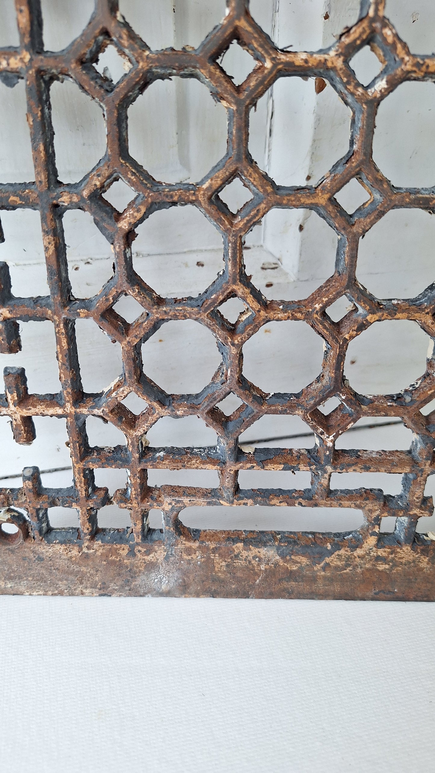 10 x 14 Antique Cast Iron Baseboard Vent, Antique Register Cover