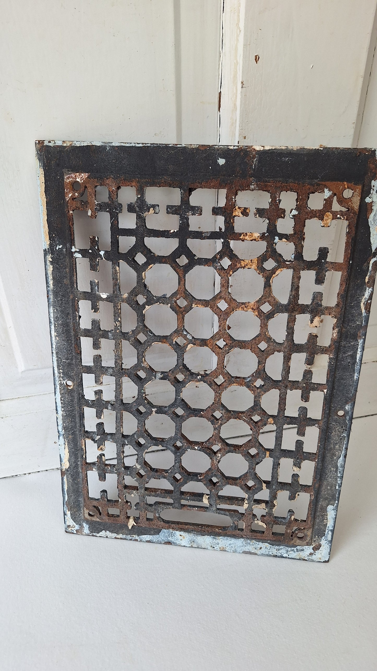 10 x 14 Antique Cast Iron Baseboard Vent, Antique Register Cover