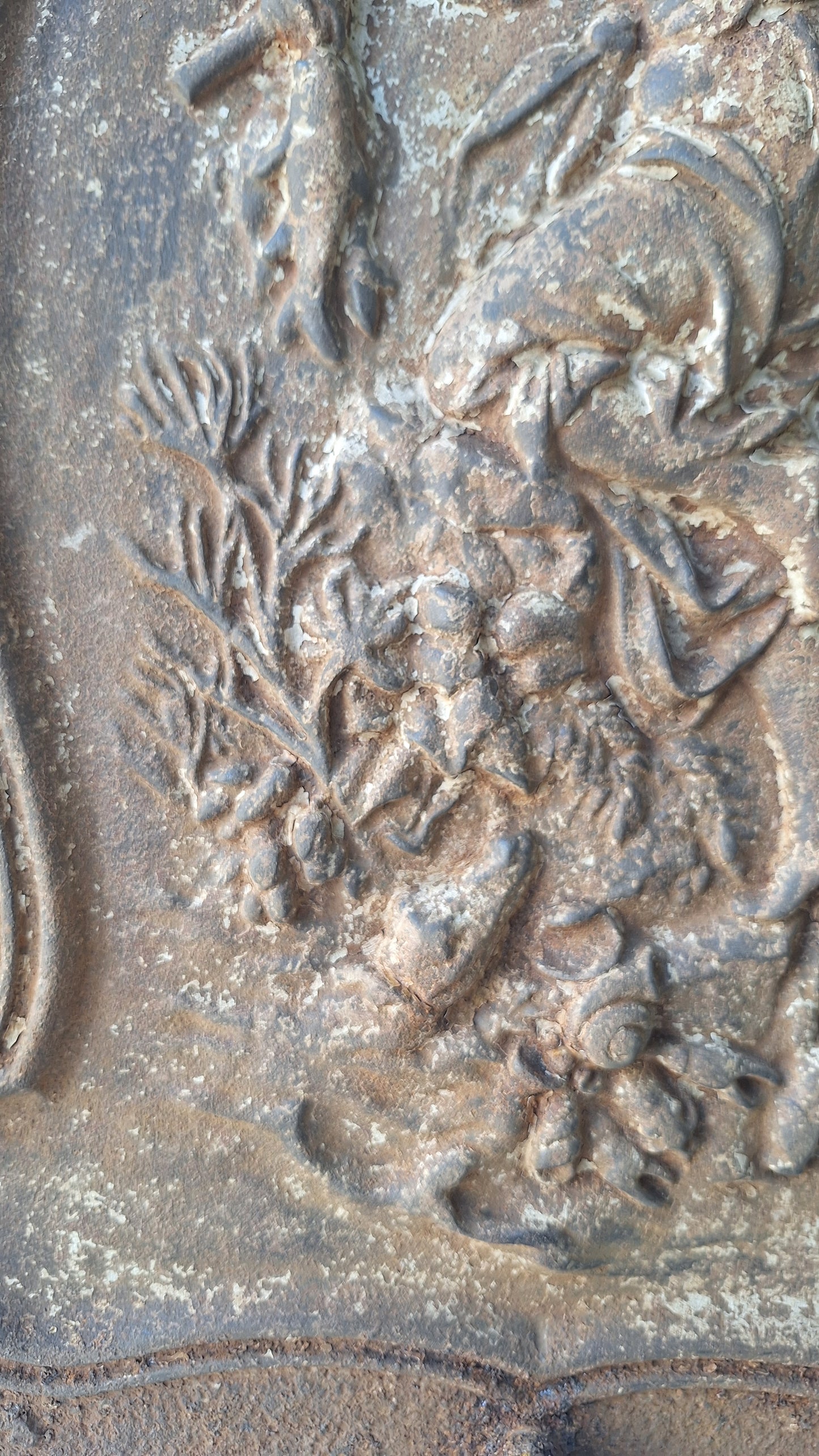 Ornate Fireplace Summer Cover, Victorian Era Seaside Motif