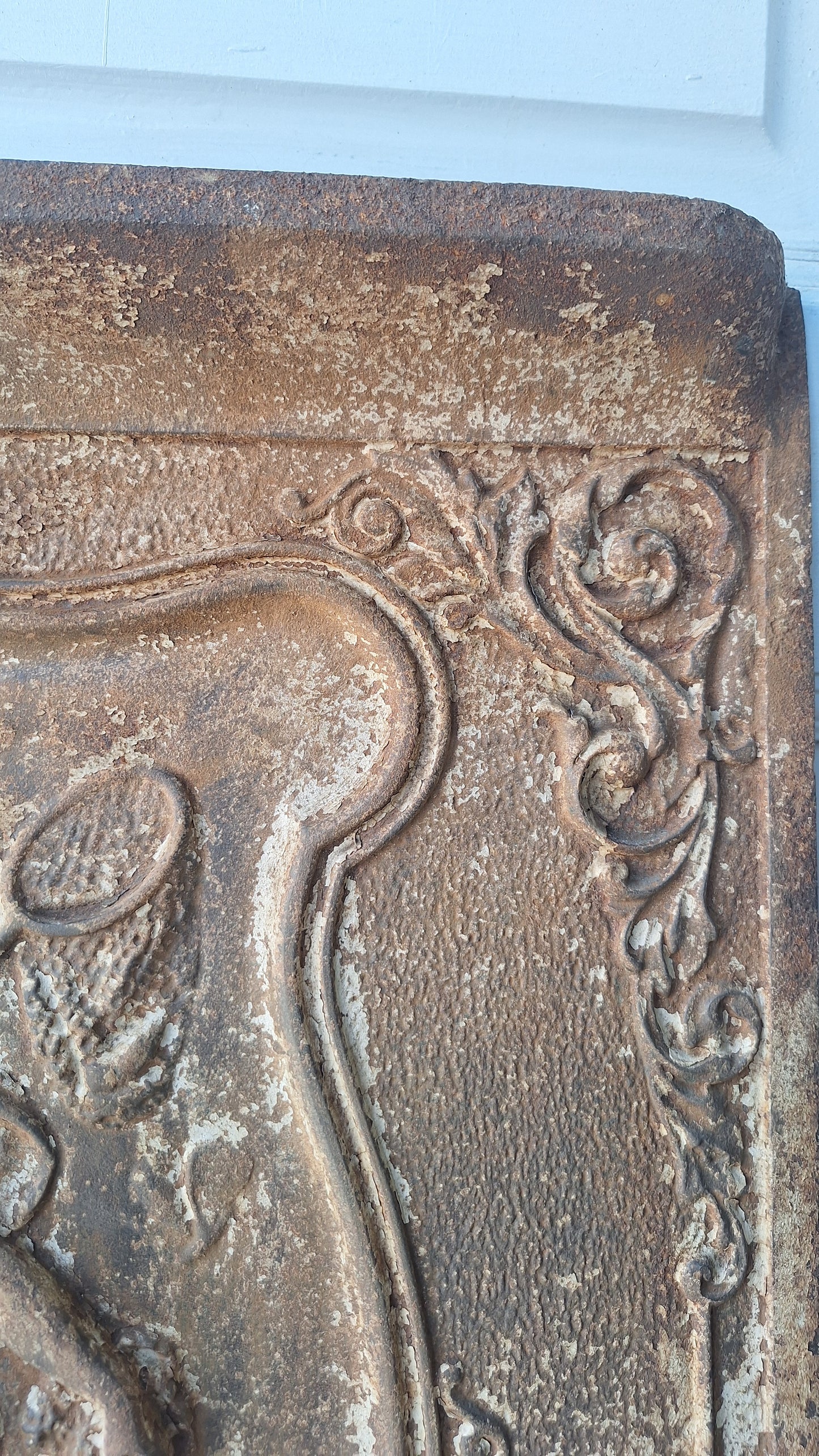 Ornate Fireplace Summer Cover, Victorian Era Seaside Motif