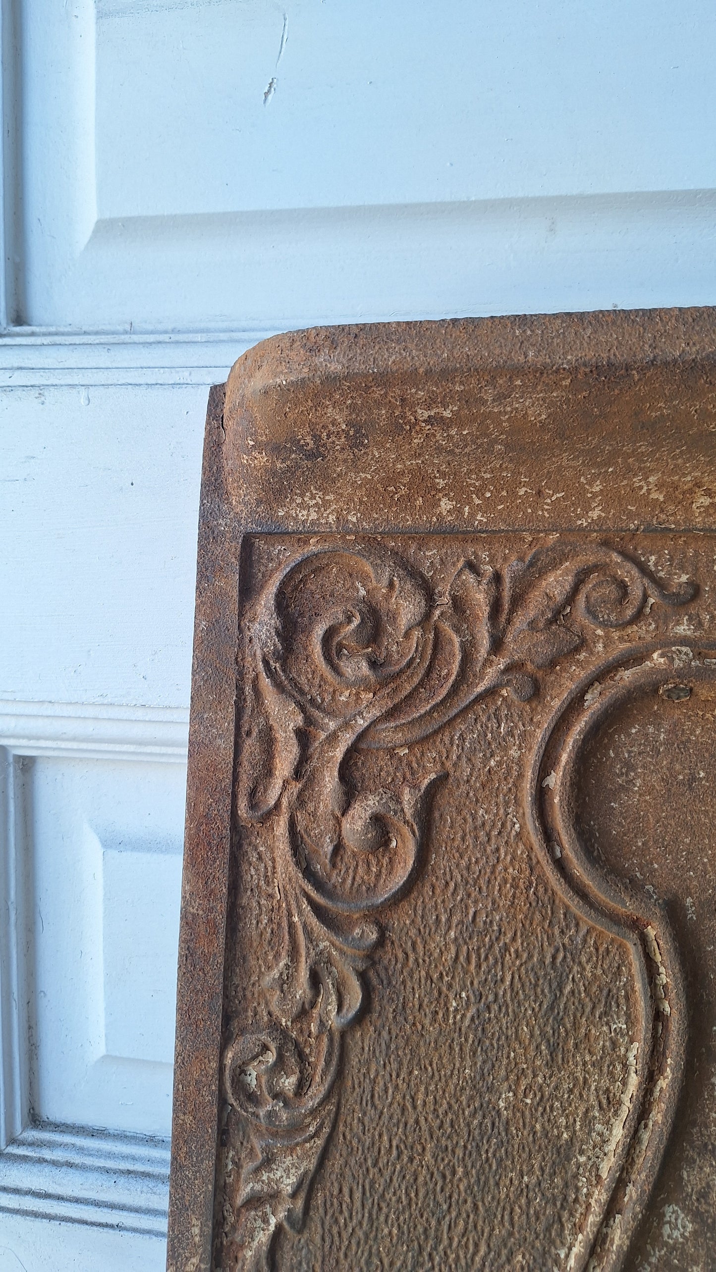 Ornate Fireplace Summer Cover, Victorian Era Seaside Motif