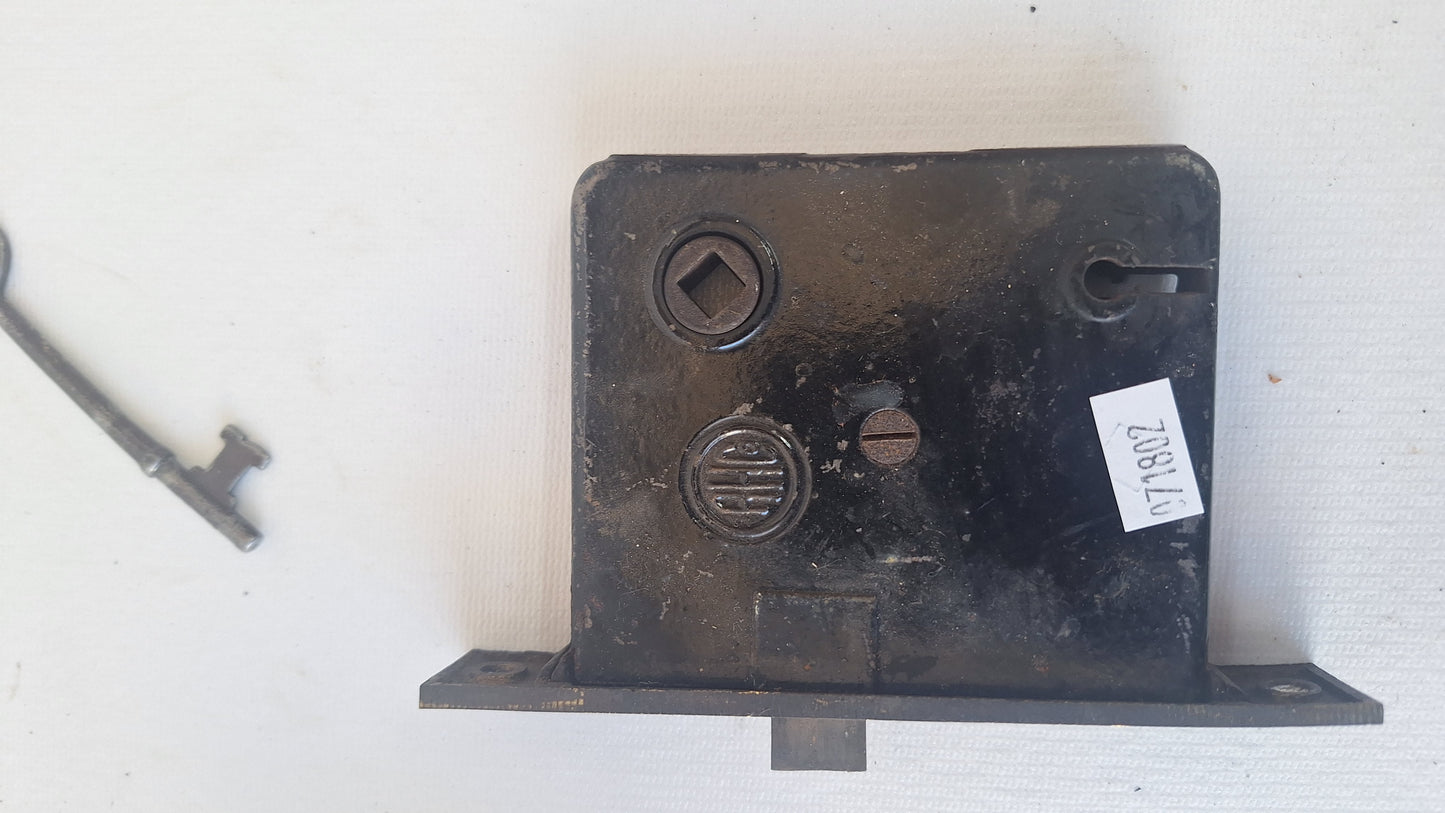 Antique Passage Door Mortise Lock with Skeleton Key