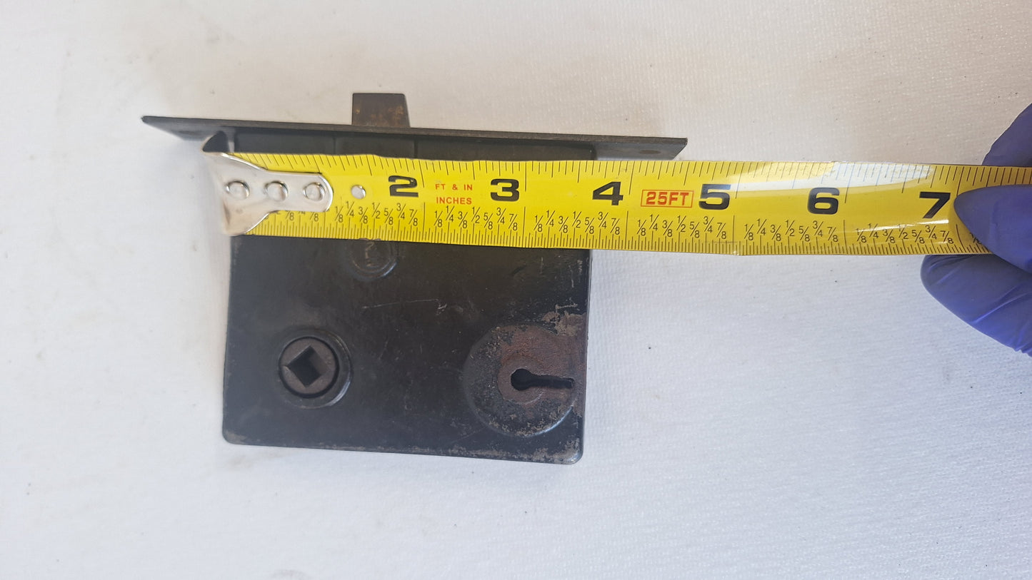 Antique Passage Door Mortise Lock with Skeleton Key
