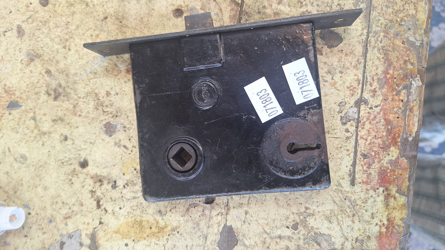 Antique Passage Door Mortise Lock with Skeleton Key
