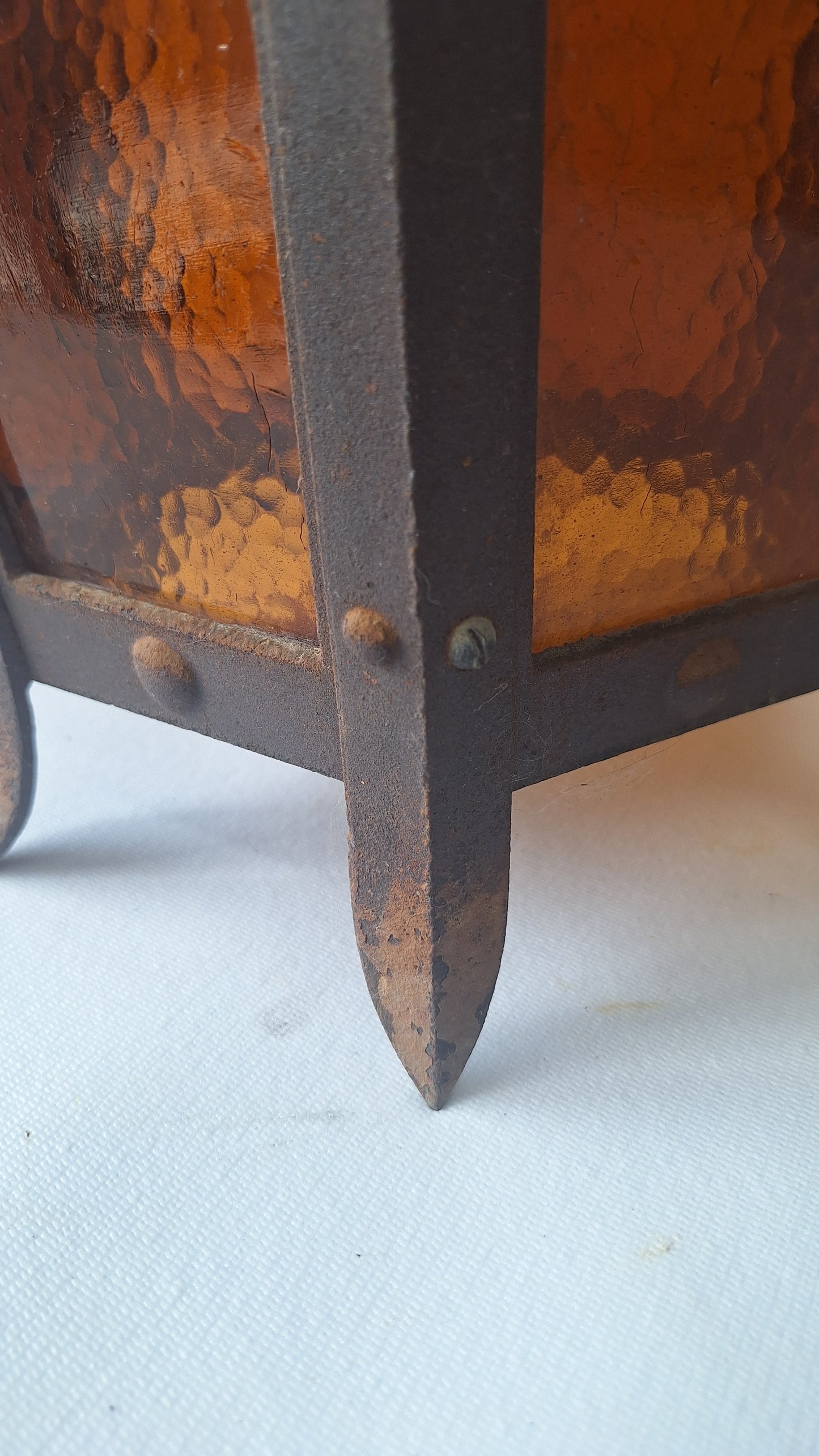 Pair of Large Lantern Lights, Antique Gothic Style Iron LIghts
