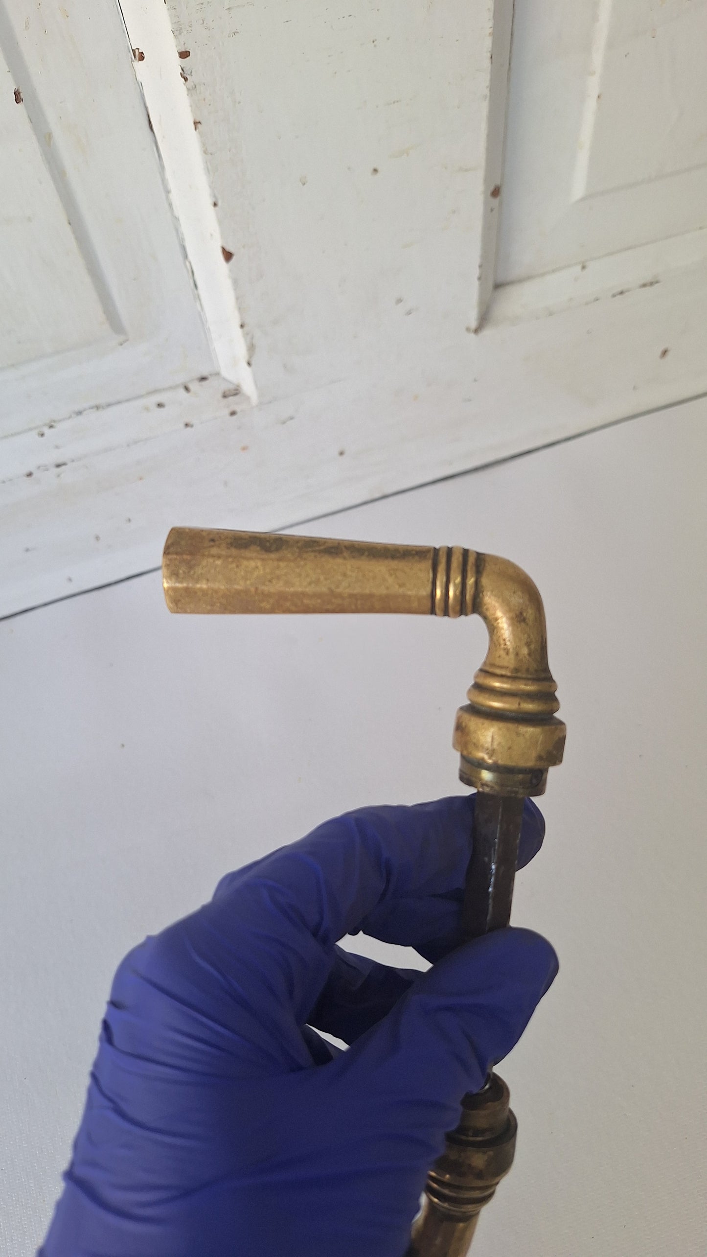 French Door Handles, Bronze Lever Antique Handles