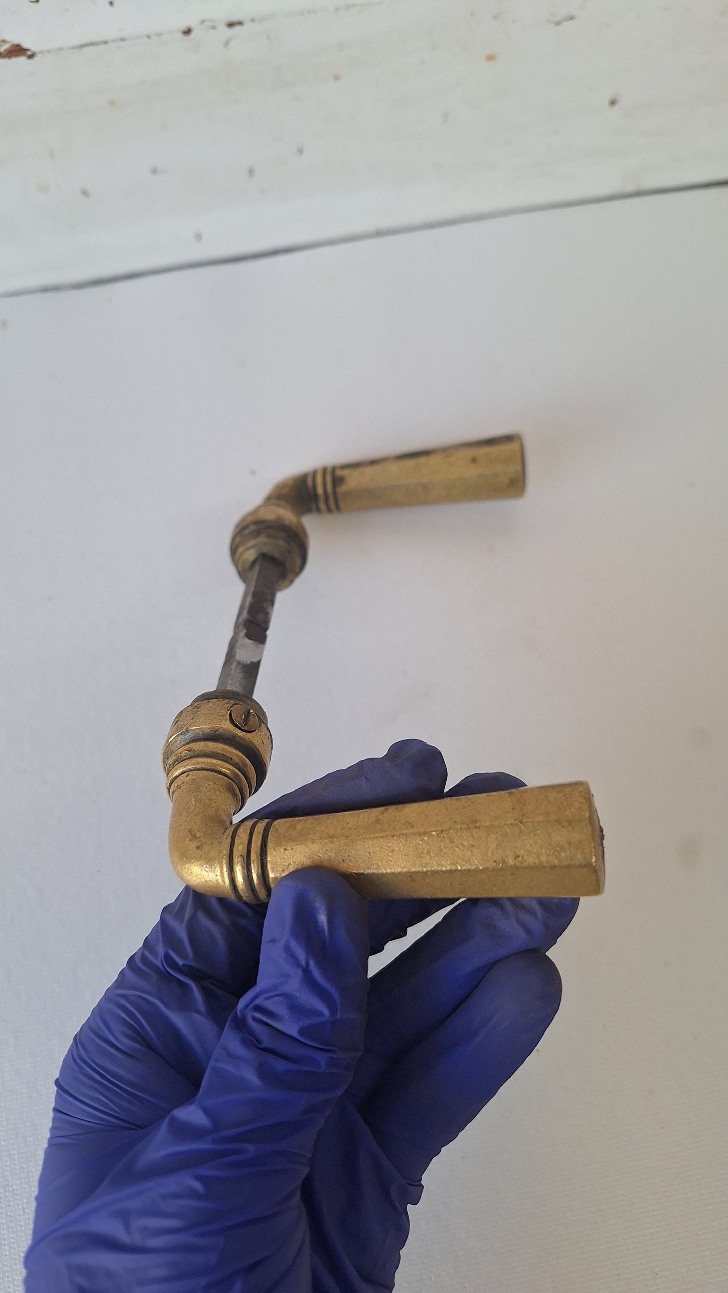 French Door Handles, Bronze Lever Antique Handles