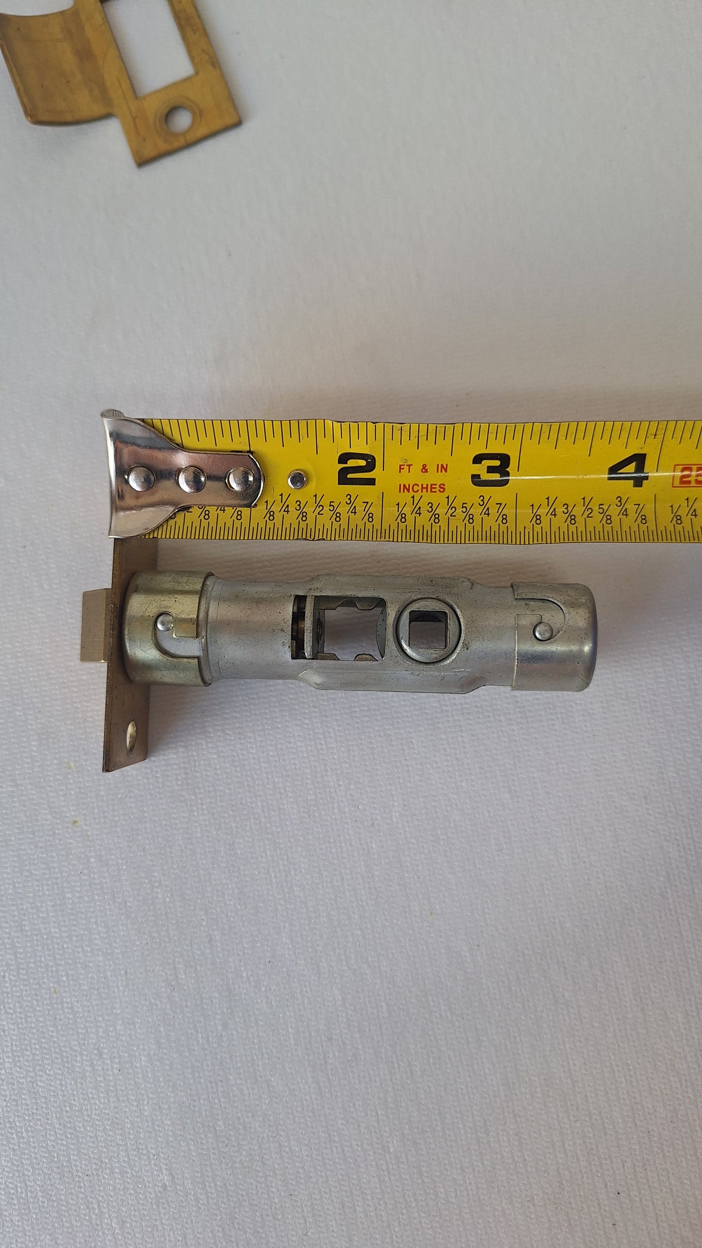Mid Century Door Hardware Set, Handle, Latch, Keys, New Old Stock