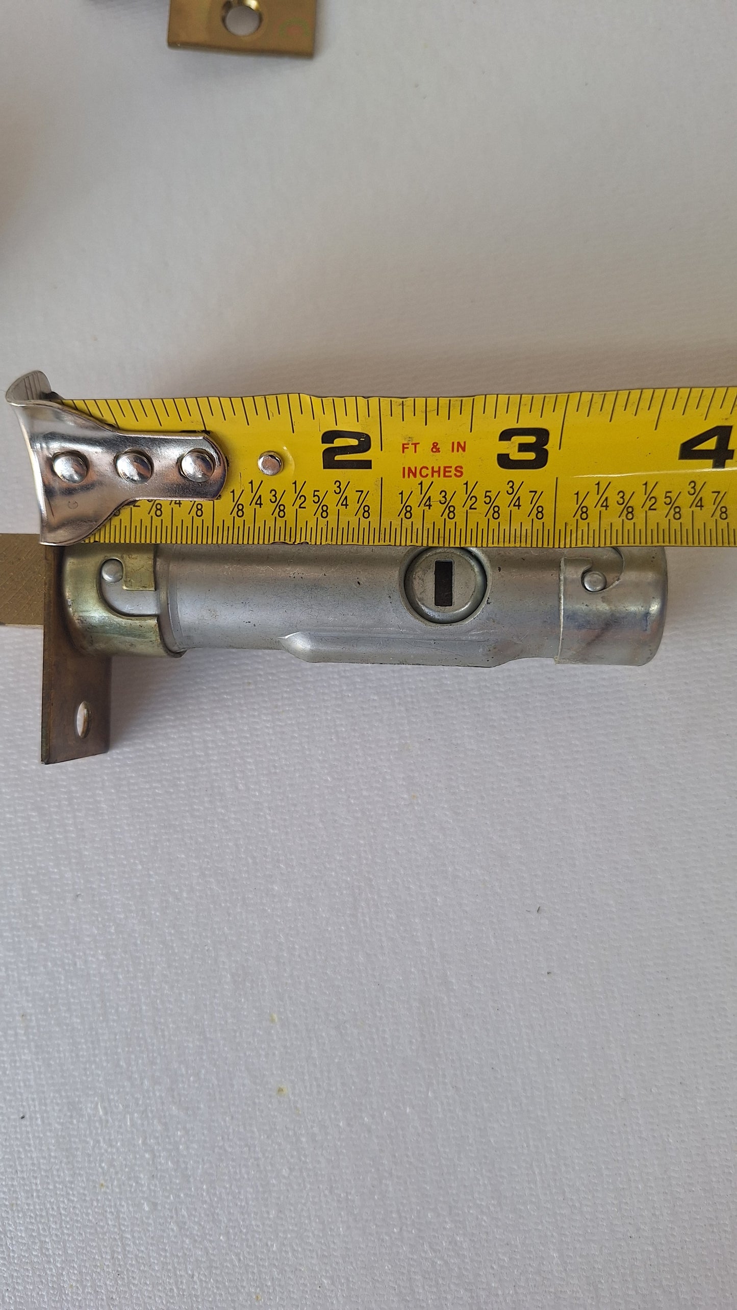 Mid Century Door Hardware Set with Keys, New Old Stock