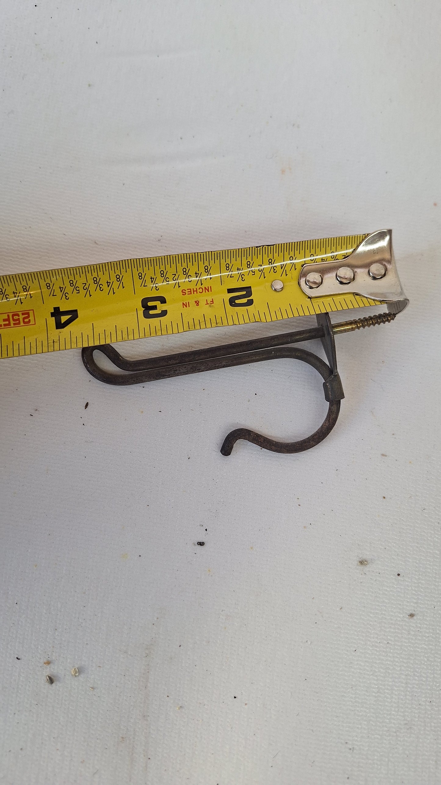Three Vintage Wire Closet Hooks, Coat Hook Hardware