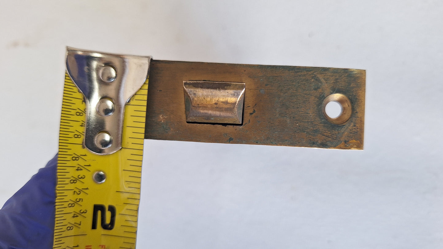Russwin Doorknob and Latch Set, Vintage Brass Door Hardware